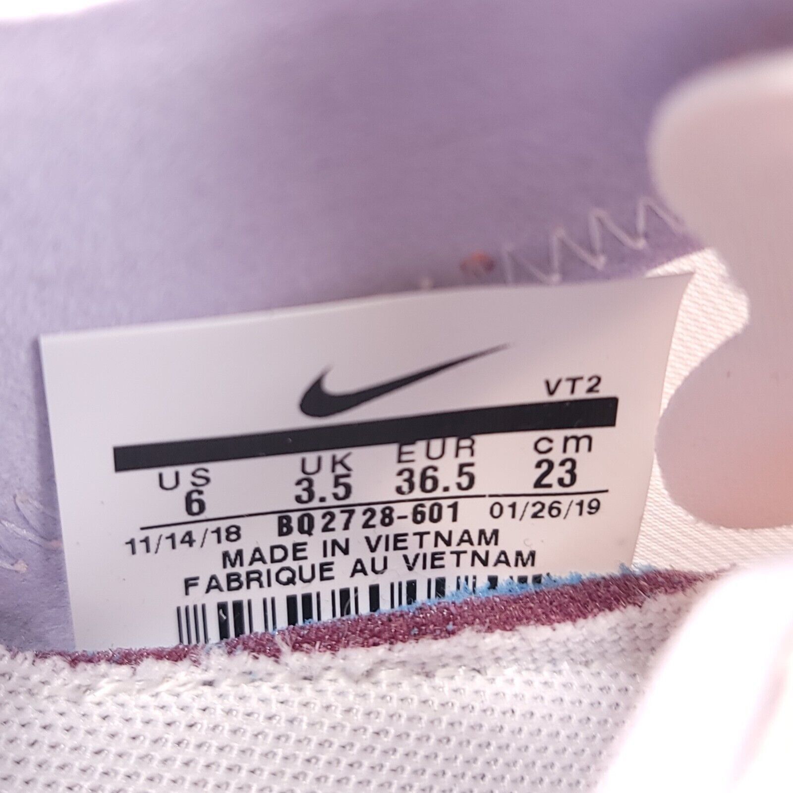 Nike Nike React Element 55 Shoe Womens Size 6 BQ2728-601 Pink Size US 6 / IT 36 - 7 Thumbnail