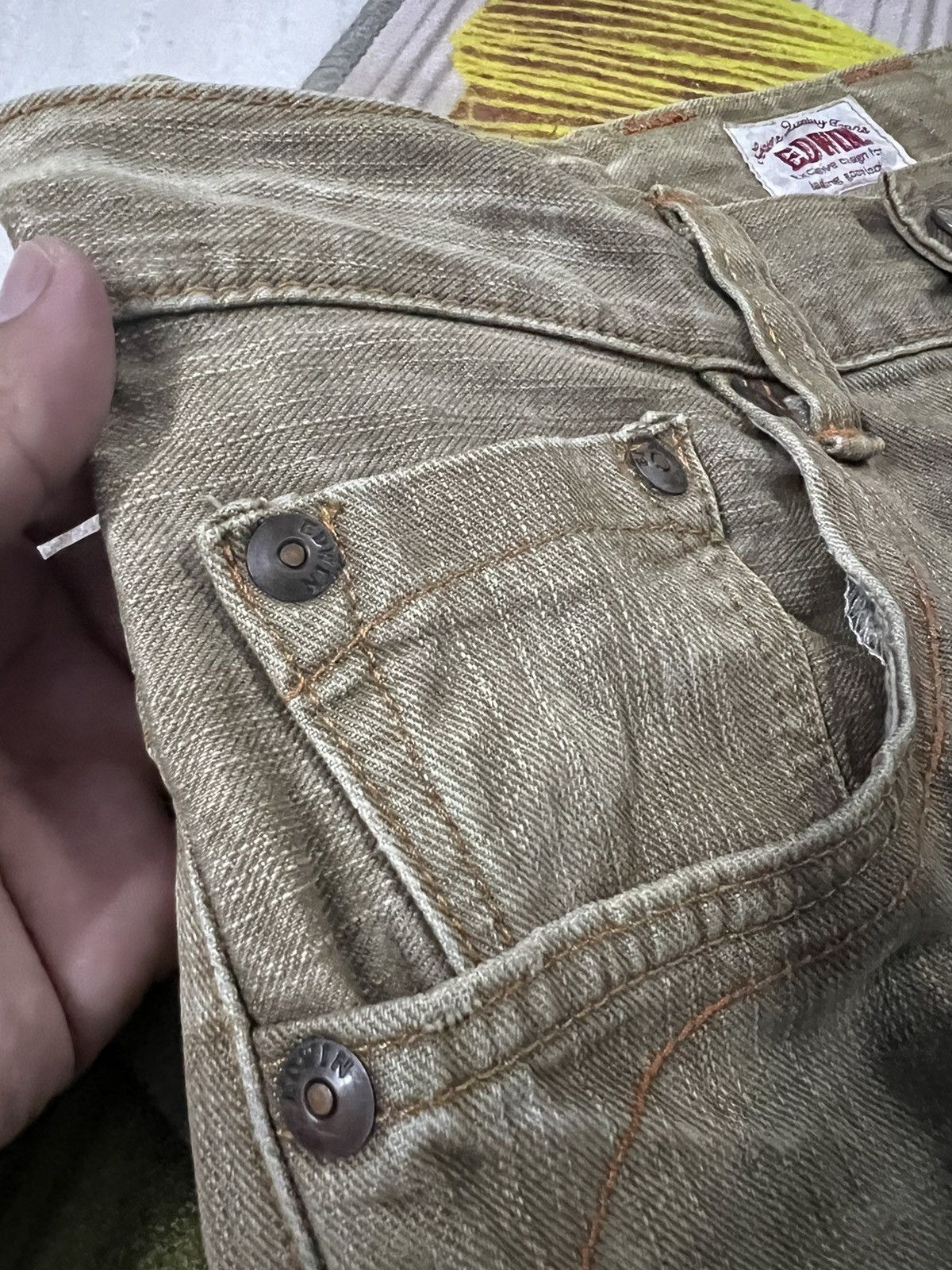Edwin × If Six Was Nine × Japanese Brand FLARE EDWIN EXCLUSIVE VINTAGE BROWN JEANS VERY RARE Size US 30 / EU 46 - 4 Thumbnail