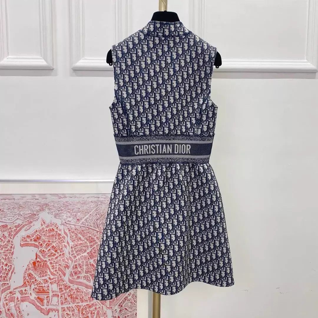 Dior Dior Oblique Sleeveless Dress Women's 34 Size XS / US 0-2 / IT 36-38 - 2 Thumbnail