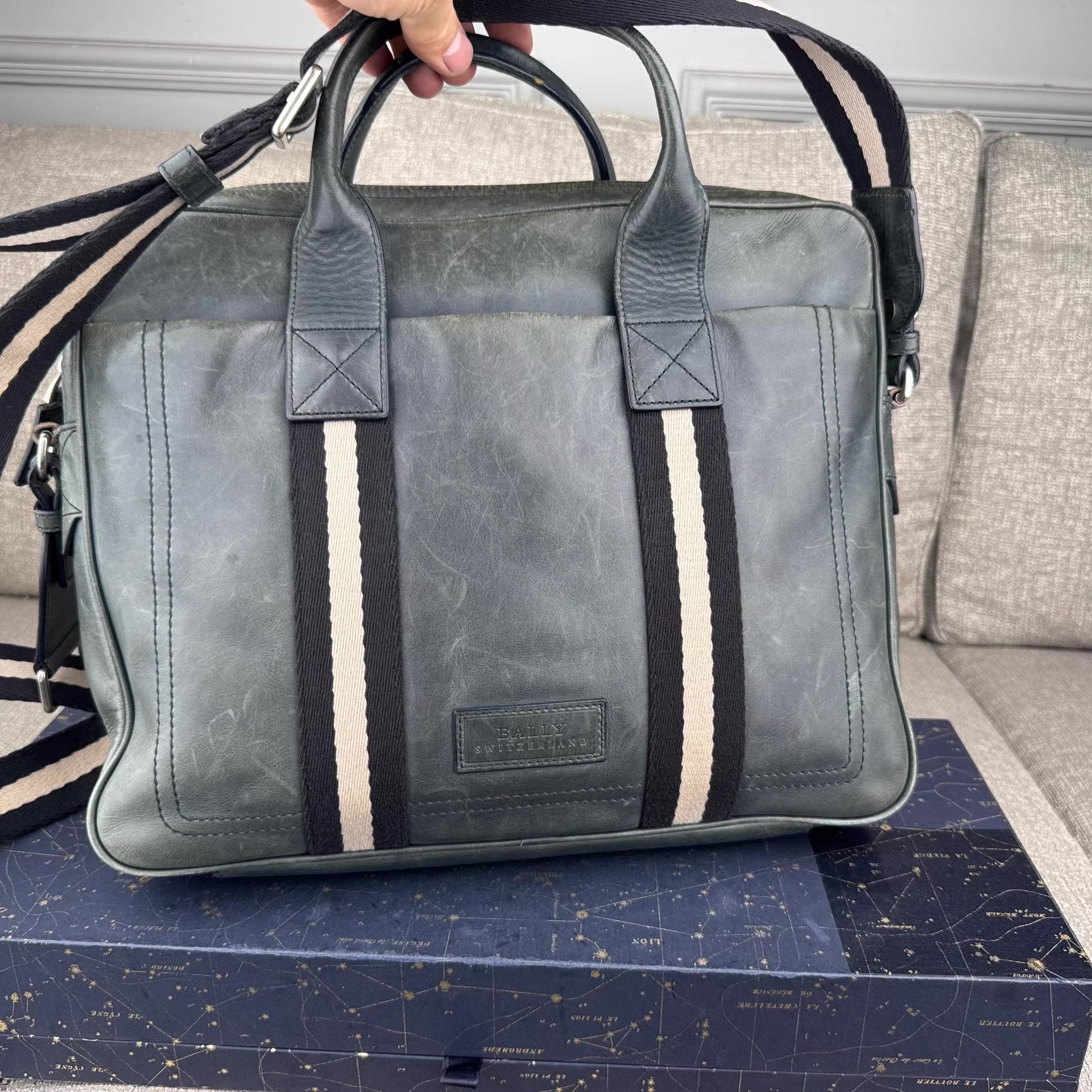 Bally Bally men's genuine leather briefcase Ｑ27 Size ONE SIZE - 1 Thumbnail