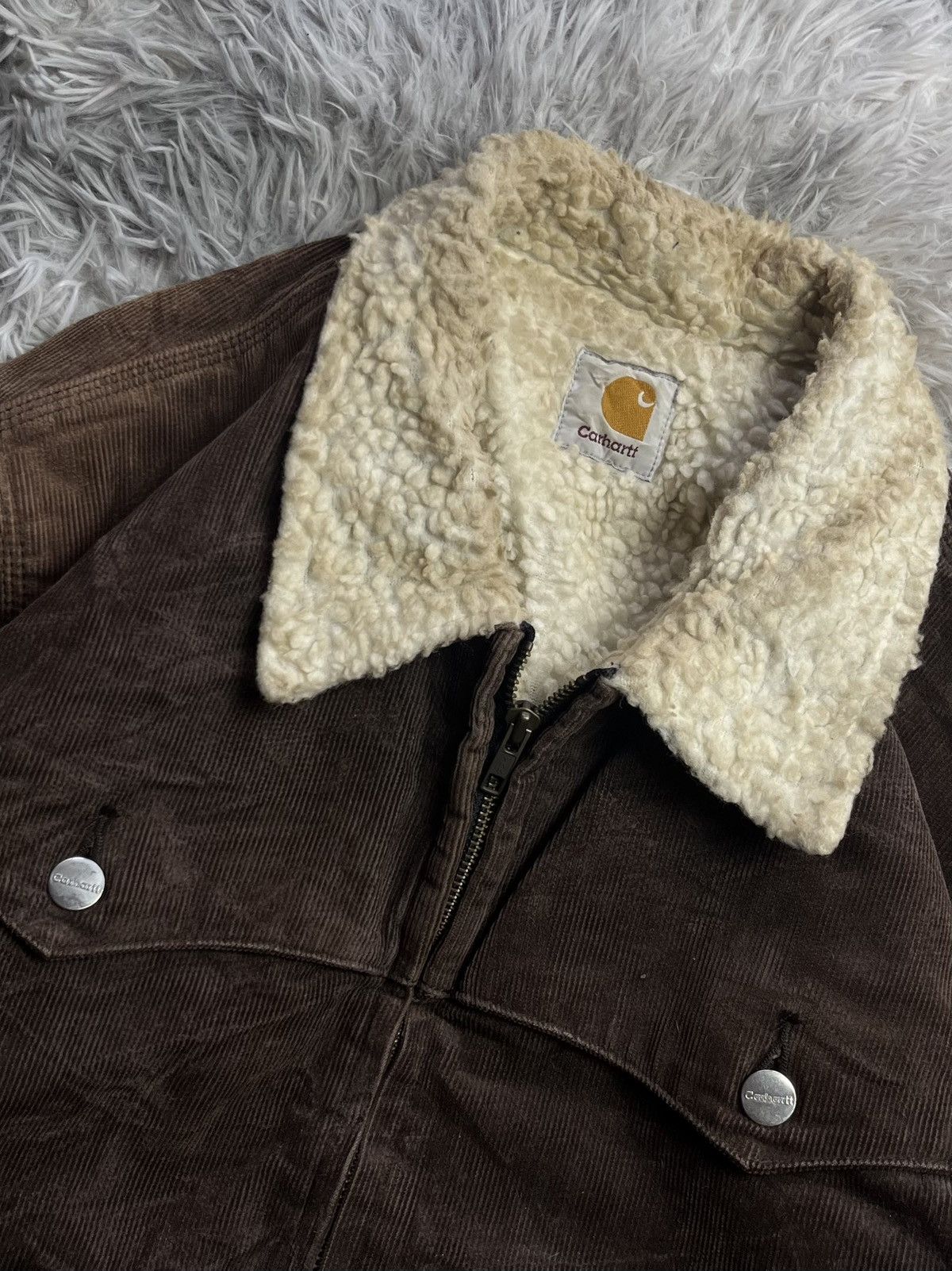 Carhartt Vintage Carhartt Sherpa Corduroy Jacket Size US L / EU 52-54 / 3 - 5 Thumbnail