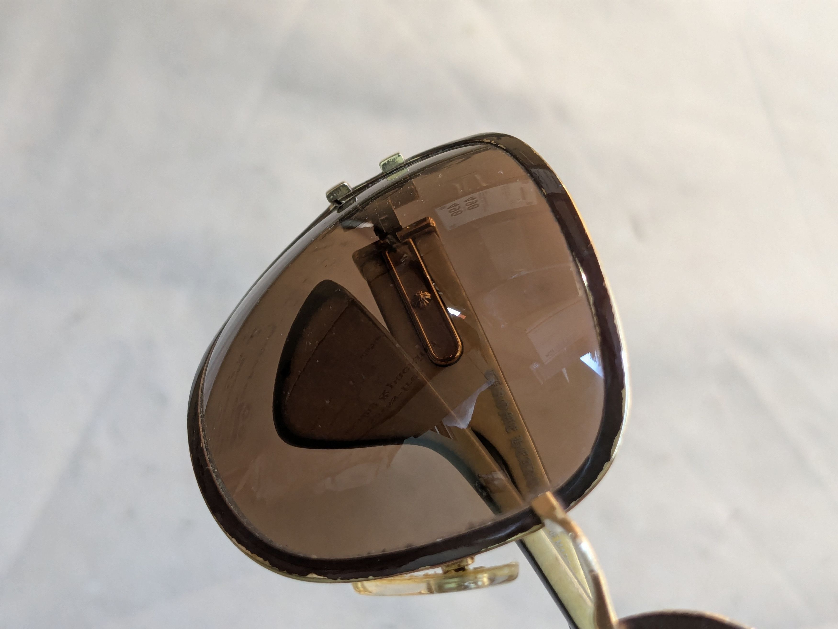 Chrome Hearts Chrome Hearts Aviator Sunglasses 'Pink Candle' Brown Gold Size ONE SIZE - 15 Thumbnail