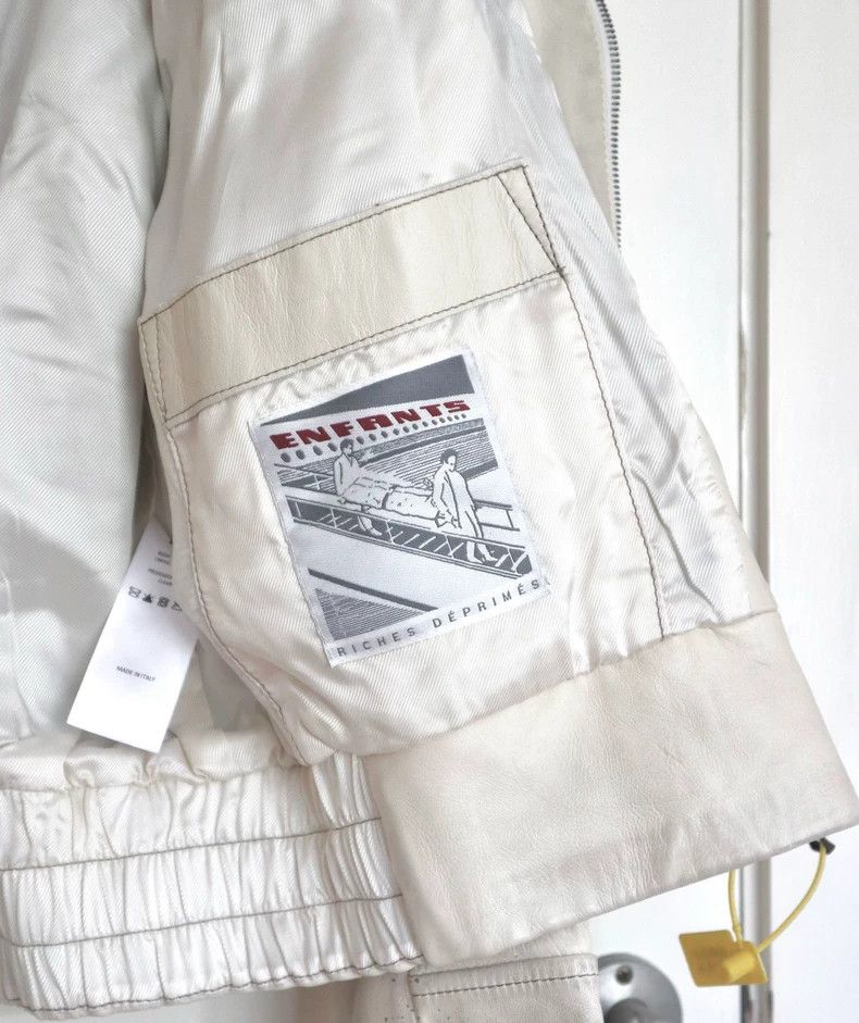 Enfants Riches Deprimes Enfants Riches Deprimes SS 24 White Splash Leather Jacket 2 Size US XL / EU 56 / 4 - 4 Thumbnail