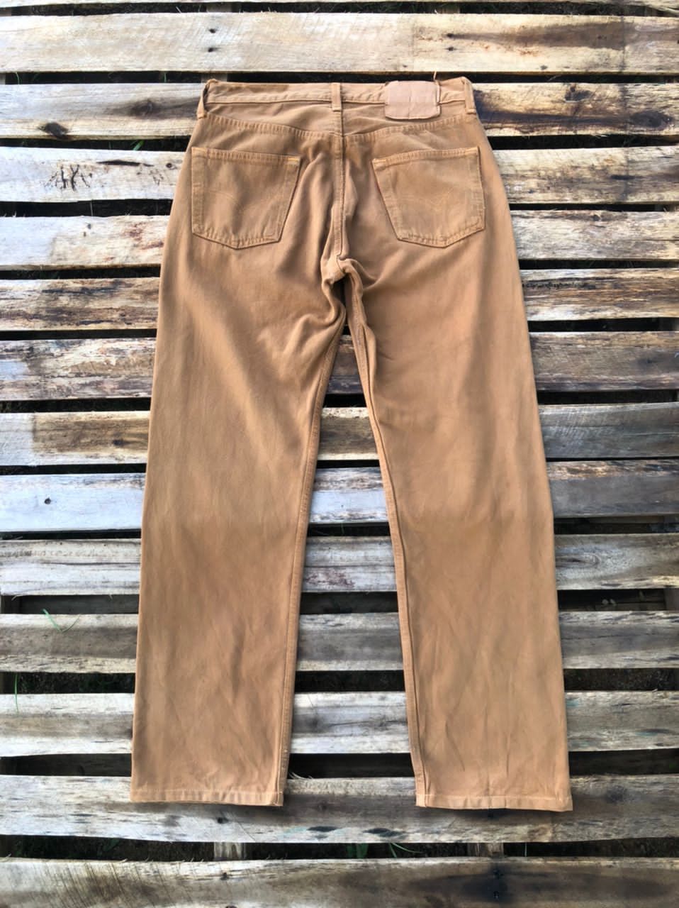 Levi's × Levi's Vintage Clothing × Vintage Vintage 90s Levi's 501 Khaki Jeans Made In Usa Size US 30 / EU 46 - 2 Thumbnail