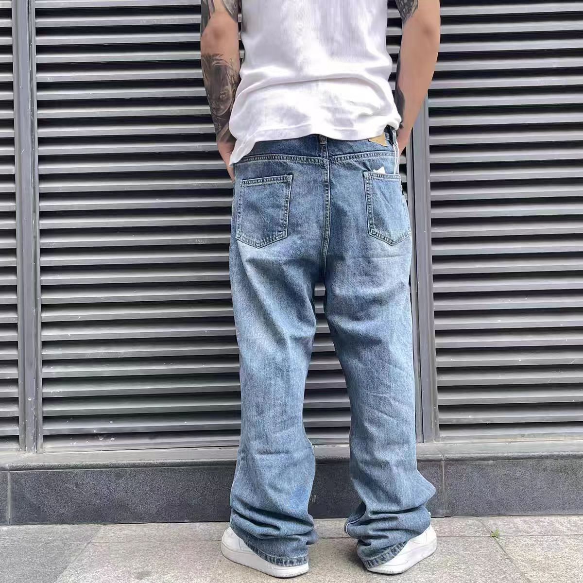 Japanese Brand × Jean Street hip hop washed vintage jeans Size US 32 / EU 48 - 4 Thumbnail