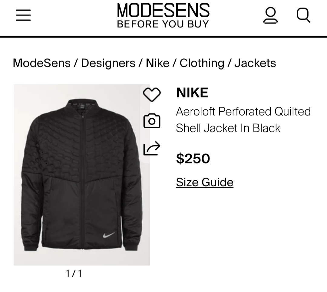 Nike Nike Running Aeroloft Perforated Quilted Shell Jacket Size US XL / EU 56 / 4 - 3 Thumbnail