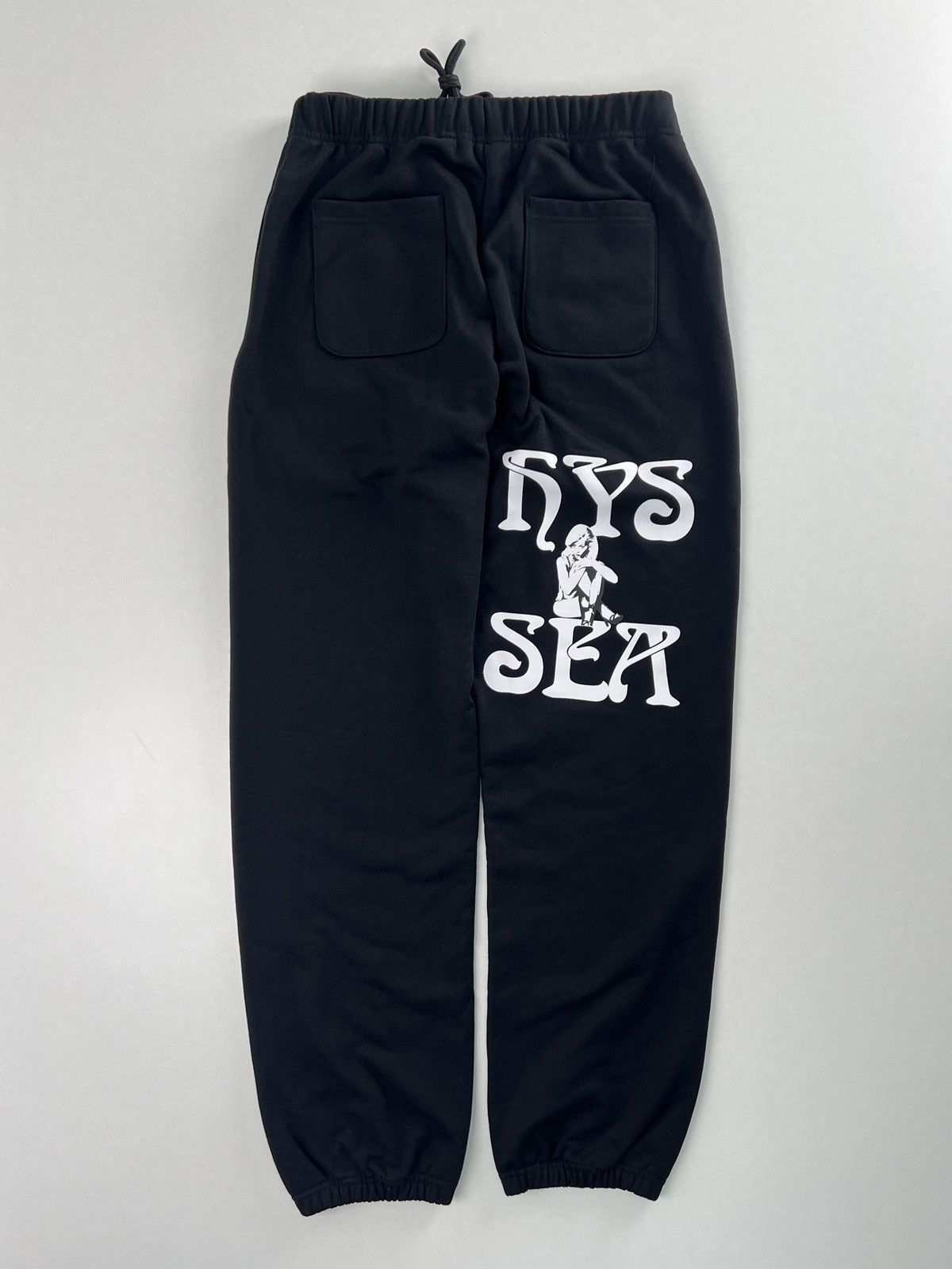image of Hysteric Glamour Wind And Sea Sweatpants M in Black, Men's (Size 32)