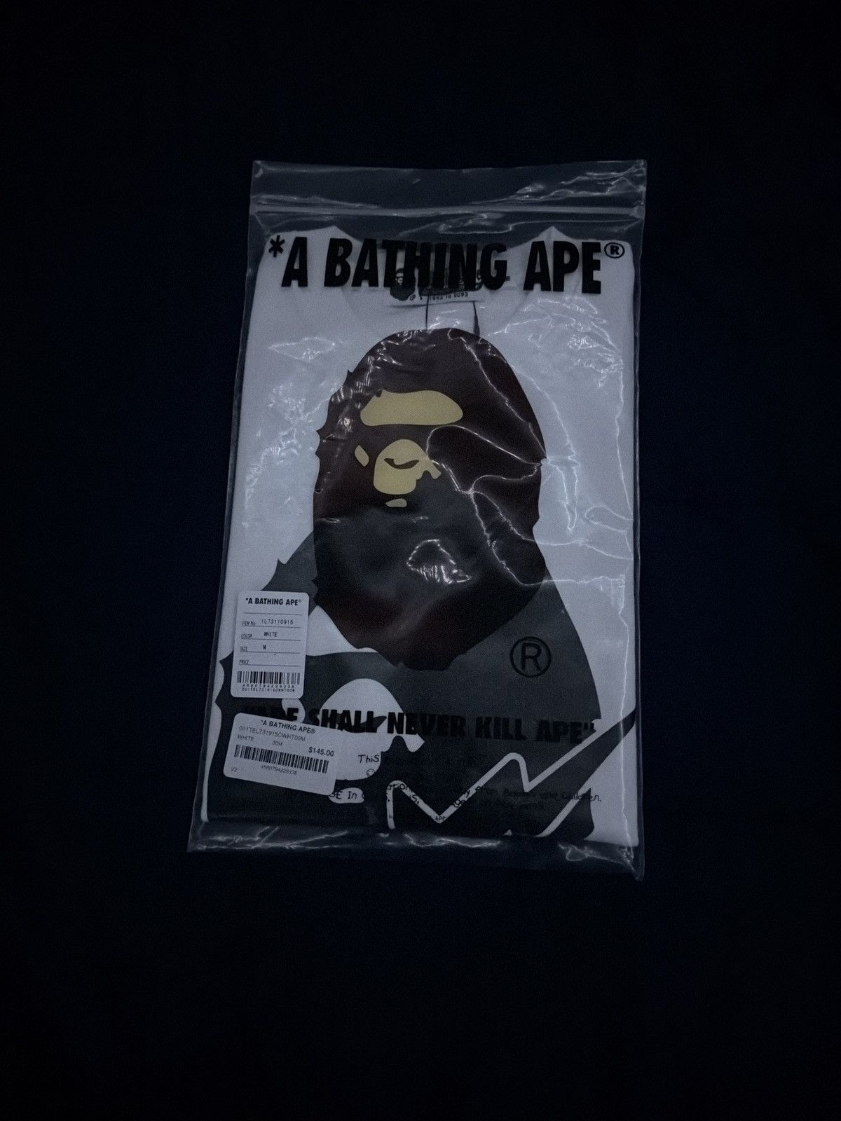 Bape OVO x BAPE-STA Crocodile Print Tee White Size US S / EU 44-46 / 1 - 3 Thumbnail