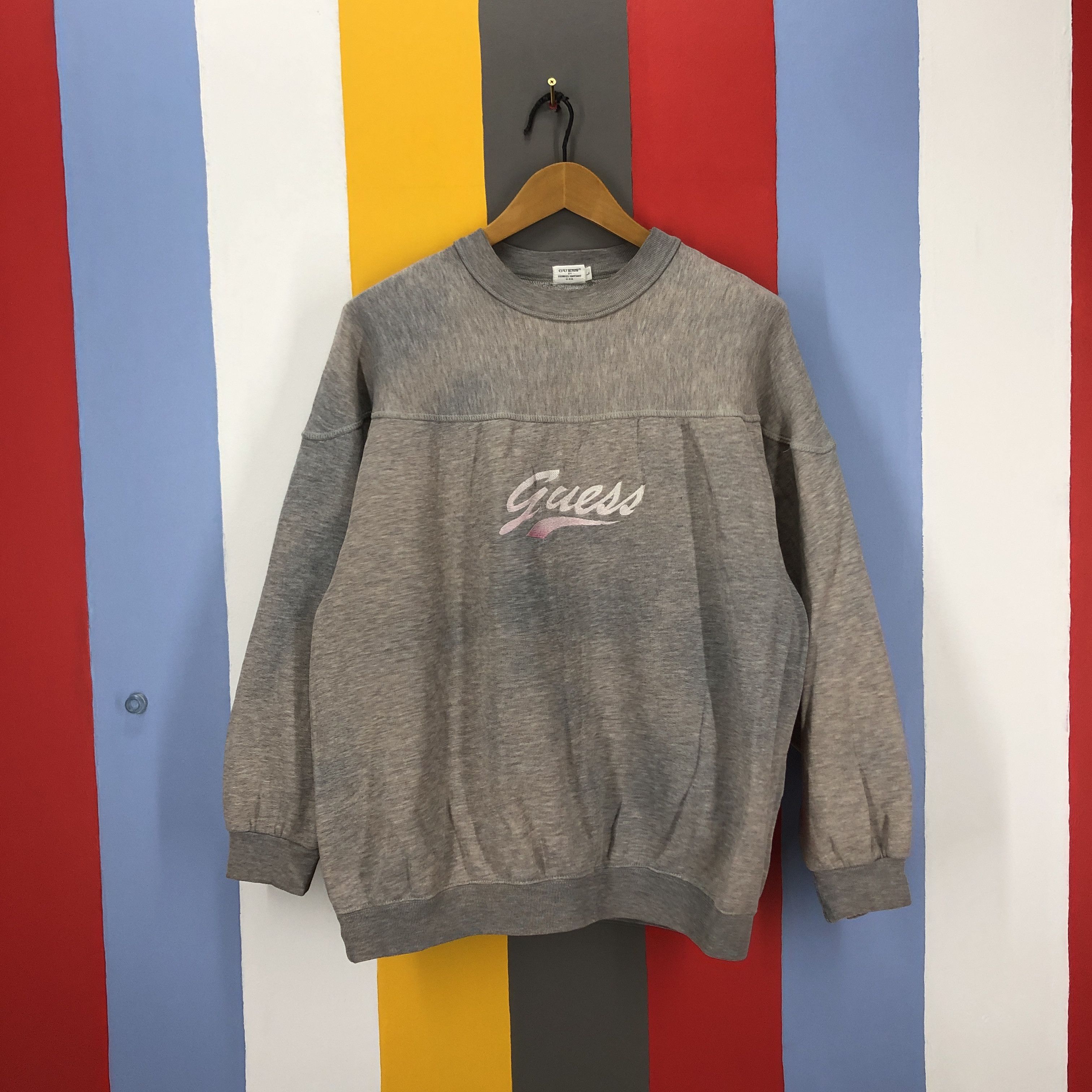 Guess 90s Vintage GUESS Crew Neck Sweatshirt #1008/AJ Size US L / EU 52-54 / 3 - 1 Thumbnail