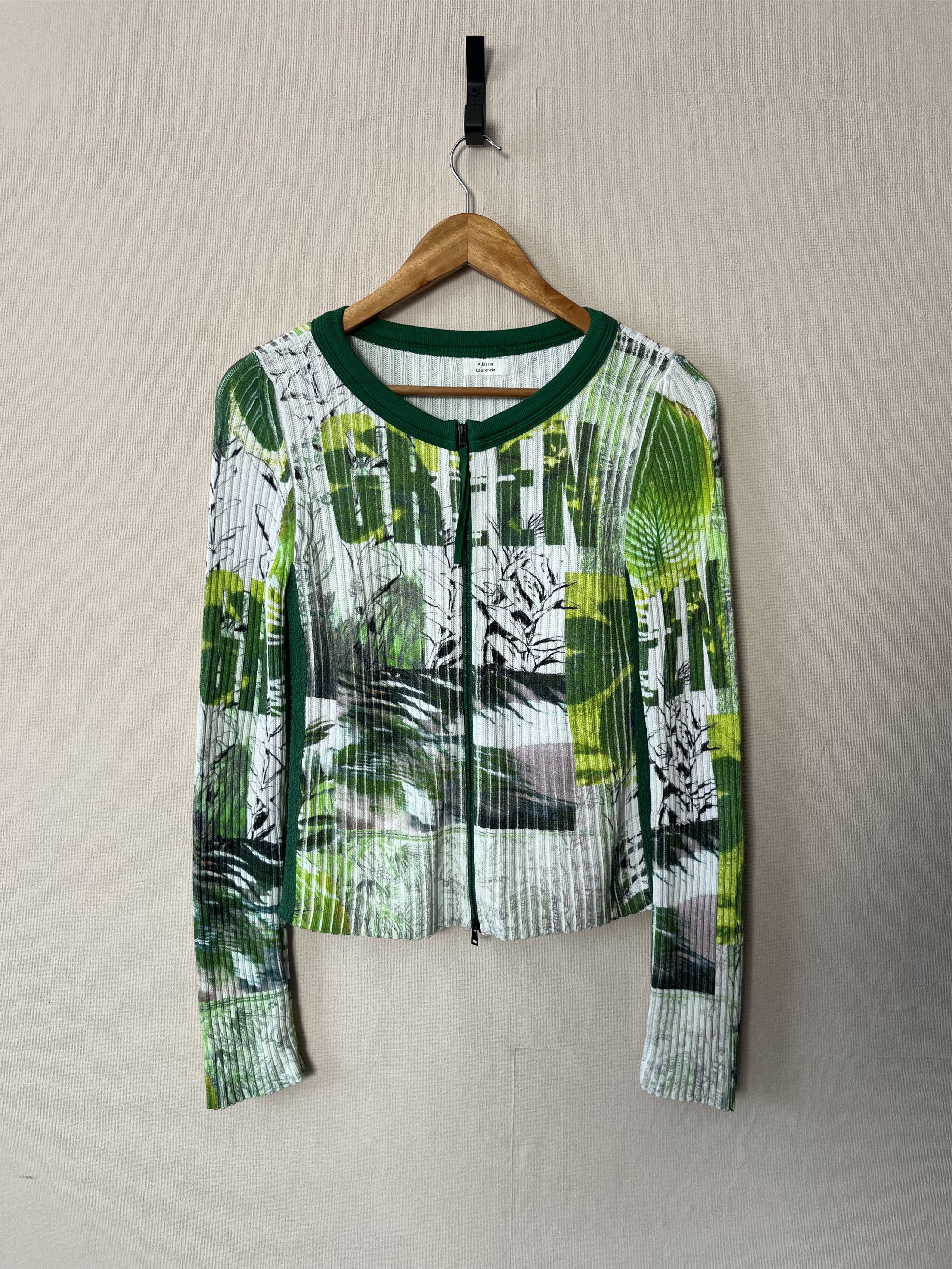 Other Marc Cain Ribbed Zip Cardigan Tropical Print Size N3 M Size M / US 6-8 / IT 42-44 - 1 Thumbnail