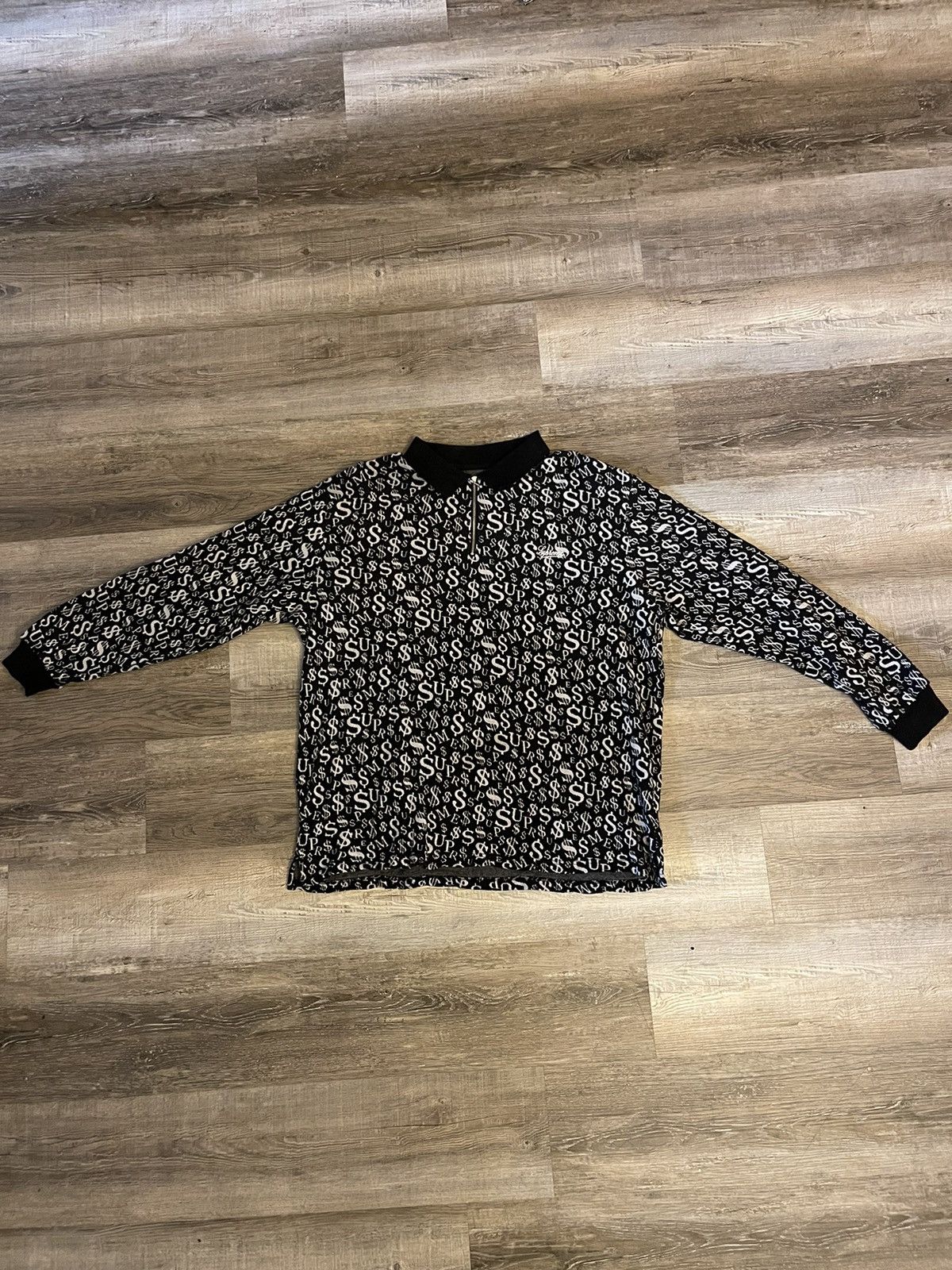 Supreme Supreme Currency Jacquard Quarter-Zip Size US XL / EU 56 / 4 - 2 Thumbnail