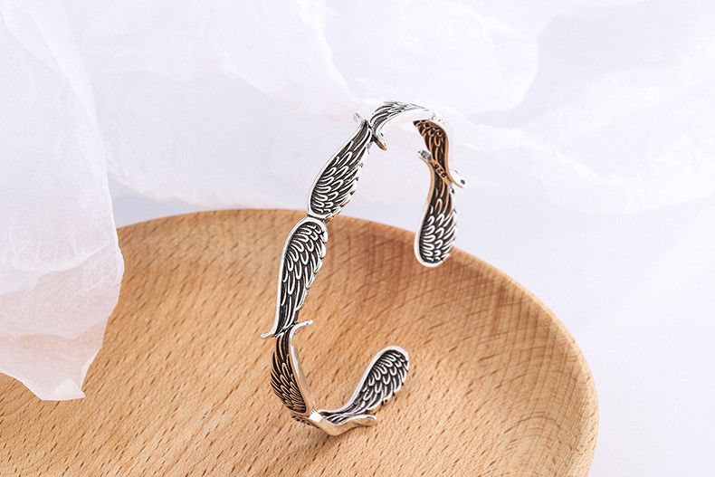 Vintage Adjustable Angle Wings Bracelet Size ONE SIZE - 5 Thumbnail