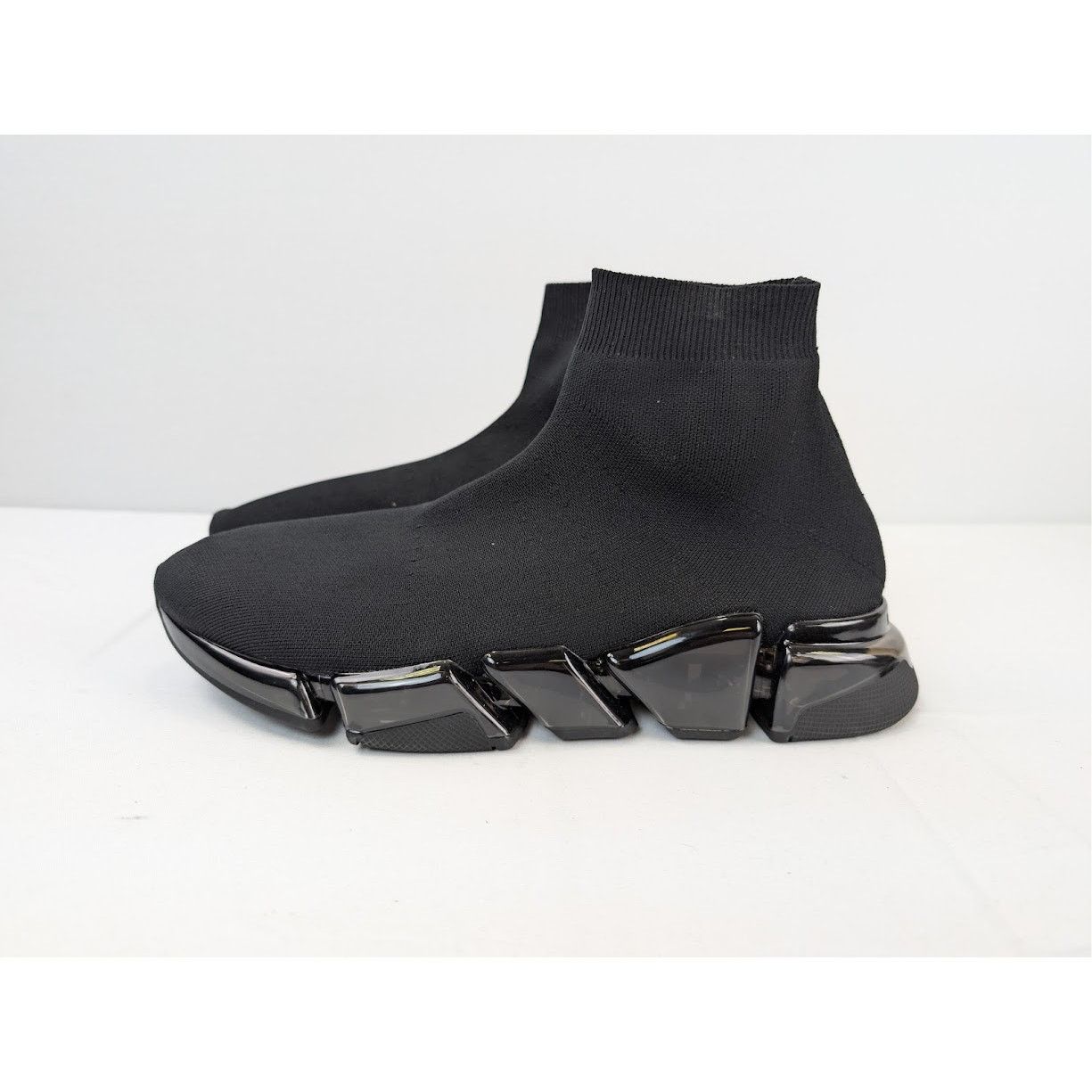Balenciaga o1rshd1 Recycled Speed 2.0 Sneakers in Black/White Size US 12 / EU 45 - 10 Thumbnail