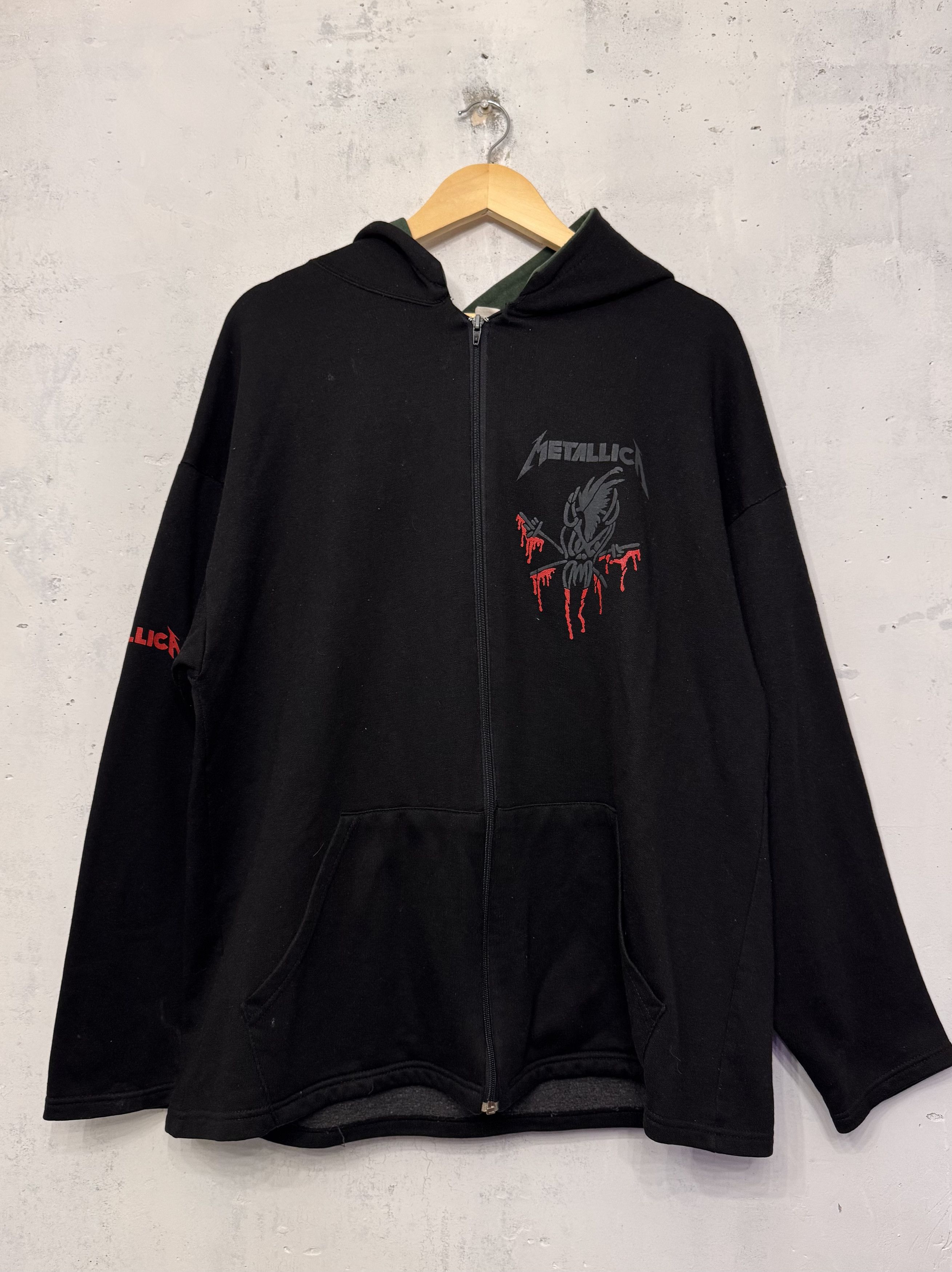 Band Tees Vintage 90s Metallica Rock Band Made in UK Zip Up Hoodie Size US XL / EU 56 / 4 - 1 Thumbnail