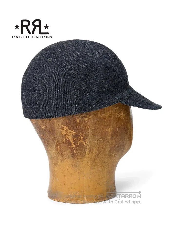 RRL Ralph Lauren RRL Ralph Lauren Classic indigo cotton denim hat RL93749 Size ONE SIZE - 7 Thumbnail