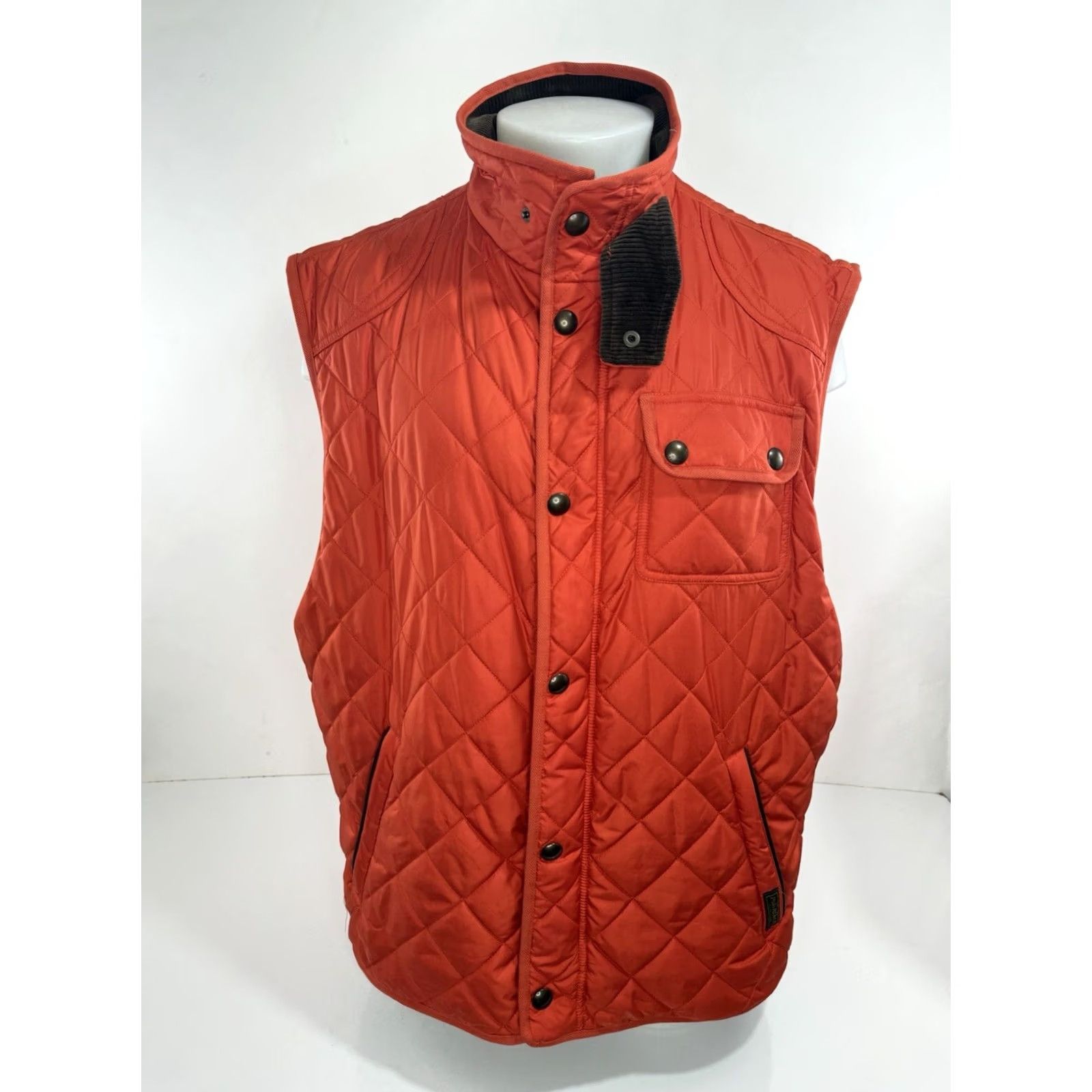 Ralph Lauren POLO RALPH LAUREN Quilted Vest Hunting Ranch Field - 2XL Orange Mens Polo Ralph Lauren Vest - Quilted Hunting Field Vest - EXCELLENT Size US XXL / EU 58 / 5 - 2 Thumbnail
