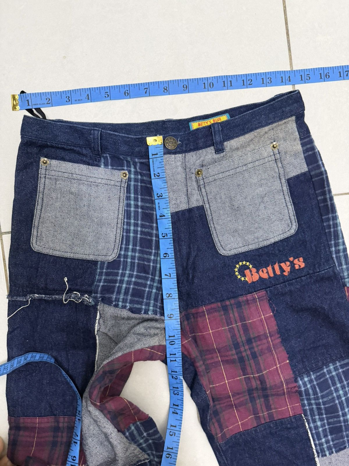 Japanese Brand Betty’s Blue Shinji Abe Patchworks Kapital Inspired Denim Size US 28 / EU 44 - 15 Thumbnail