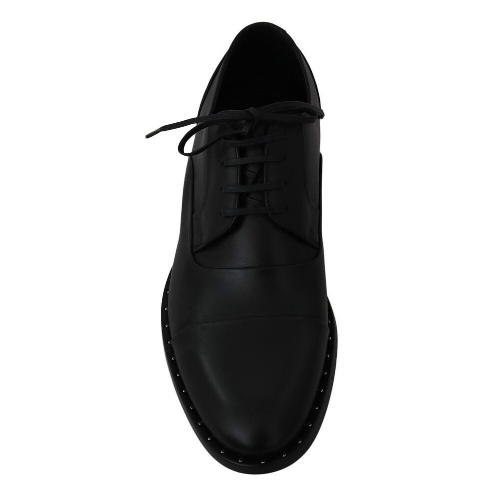 Dolce & Gabbana Dolce & Gabbana Sleek Black Leather Formal Dress Shoes Size US 6 / EU 39 - 7 Thumbnail