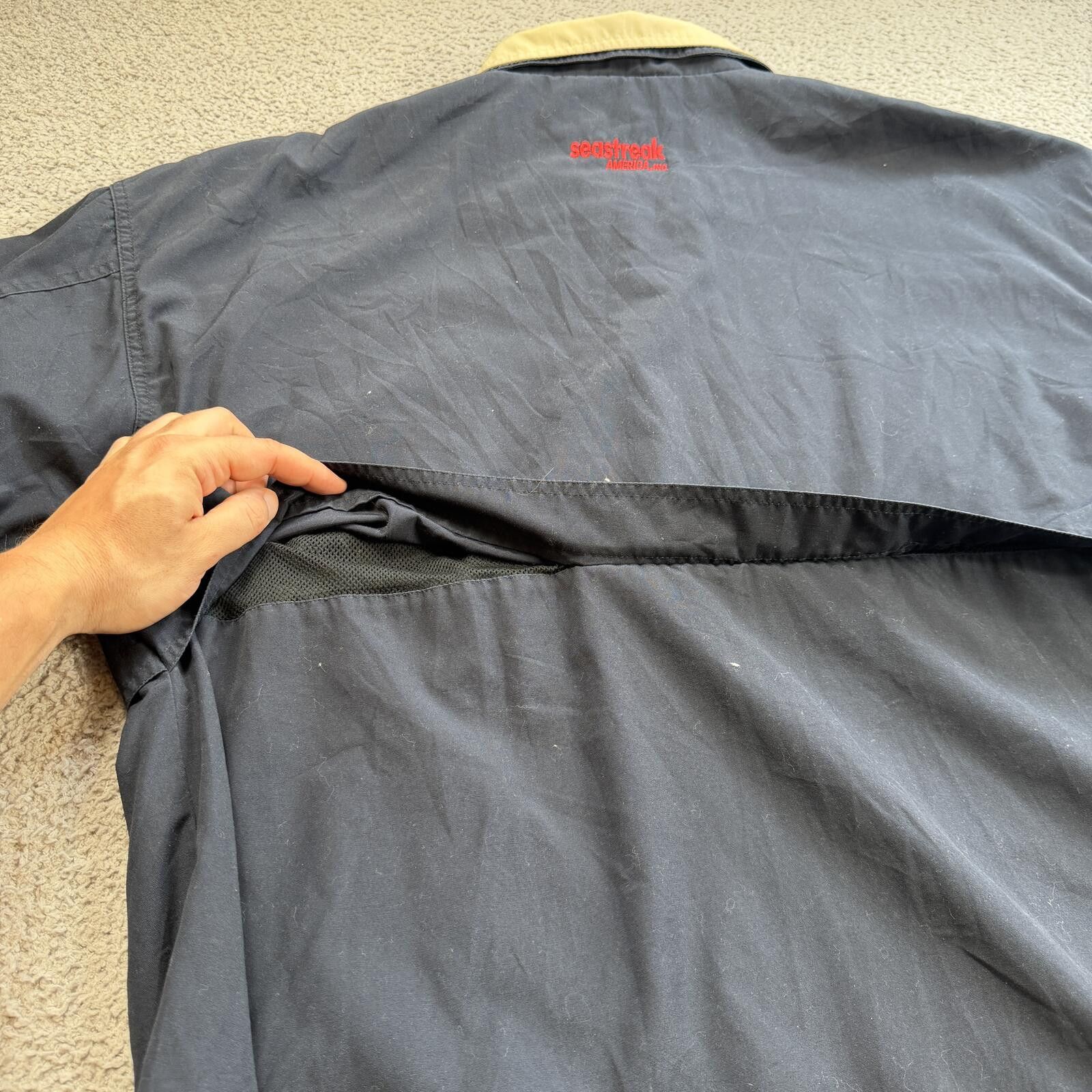 Other Vintage Sandy Hook Lighthouse Windbreaker Jacket Navy XL 90s Size US XL / EU 56 / 4 - 8 Thumbnail