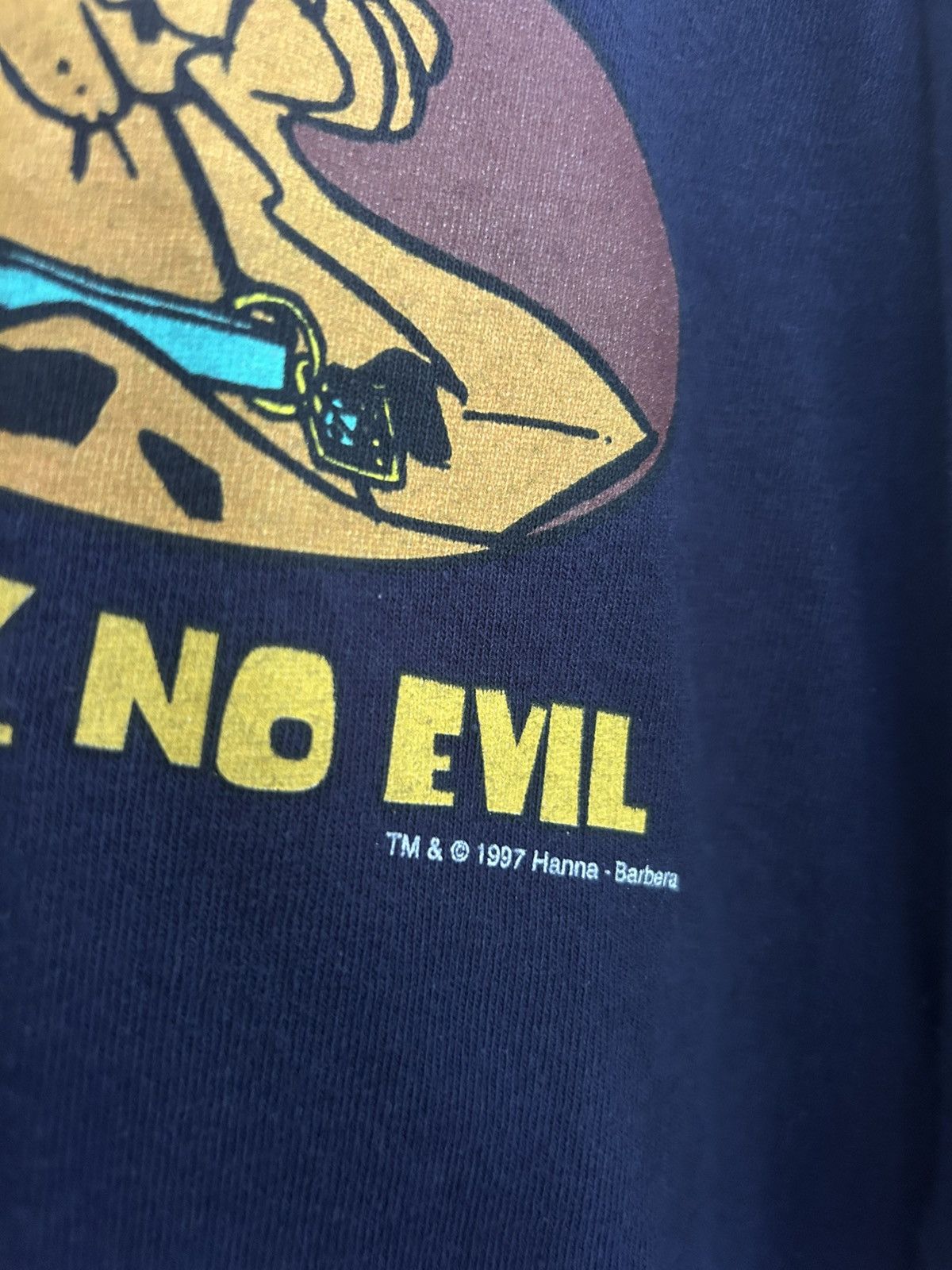 Vintage ‘97 Scooby Doo Hear See Speak No Evil Graphic Longsleeve Size US L / EU 52-54 / 3 - 6 Thumbnail