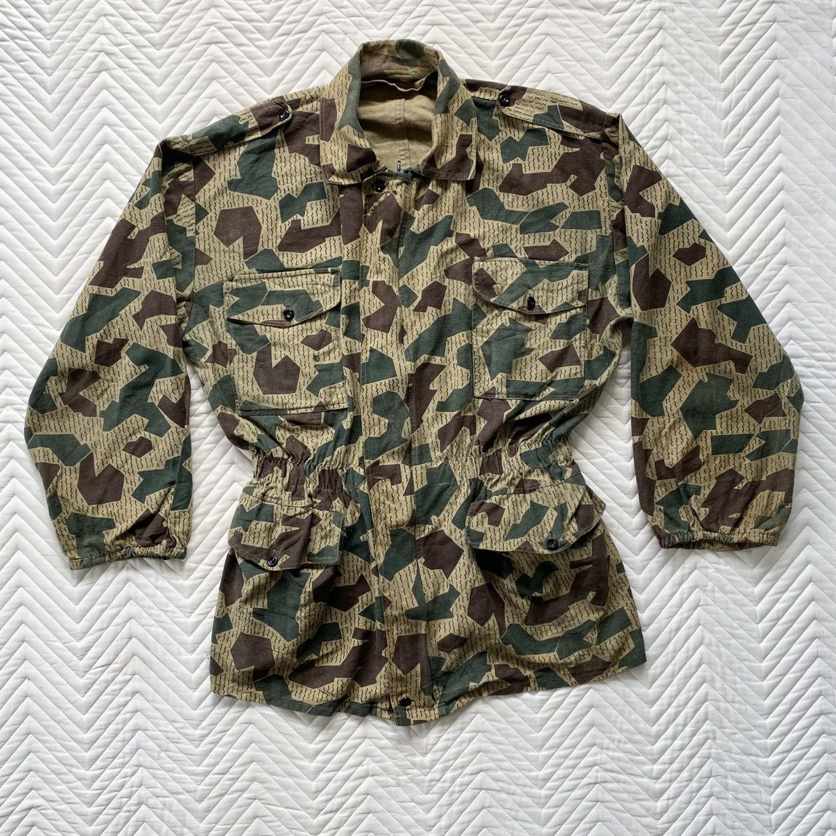 Vintage Issue 60s Bulgarian Splitter Raindrop Camo Jacket Size US L / EU 52-54 / 3 - 1 Thumbnail