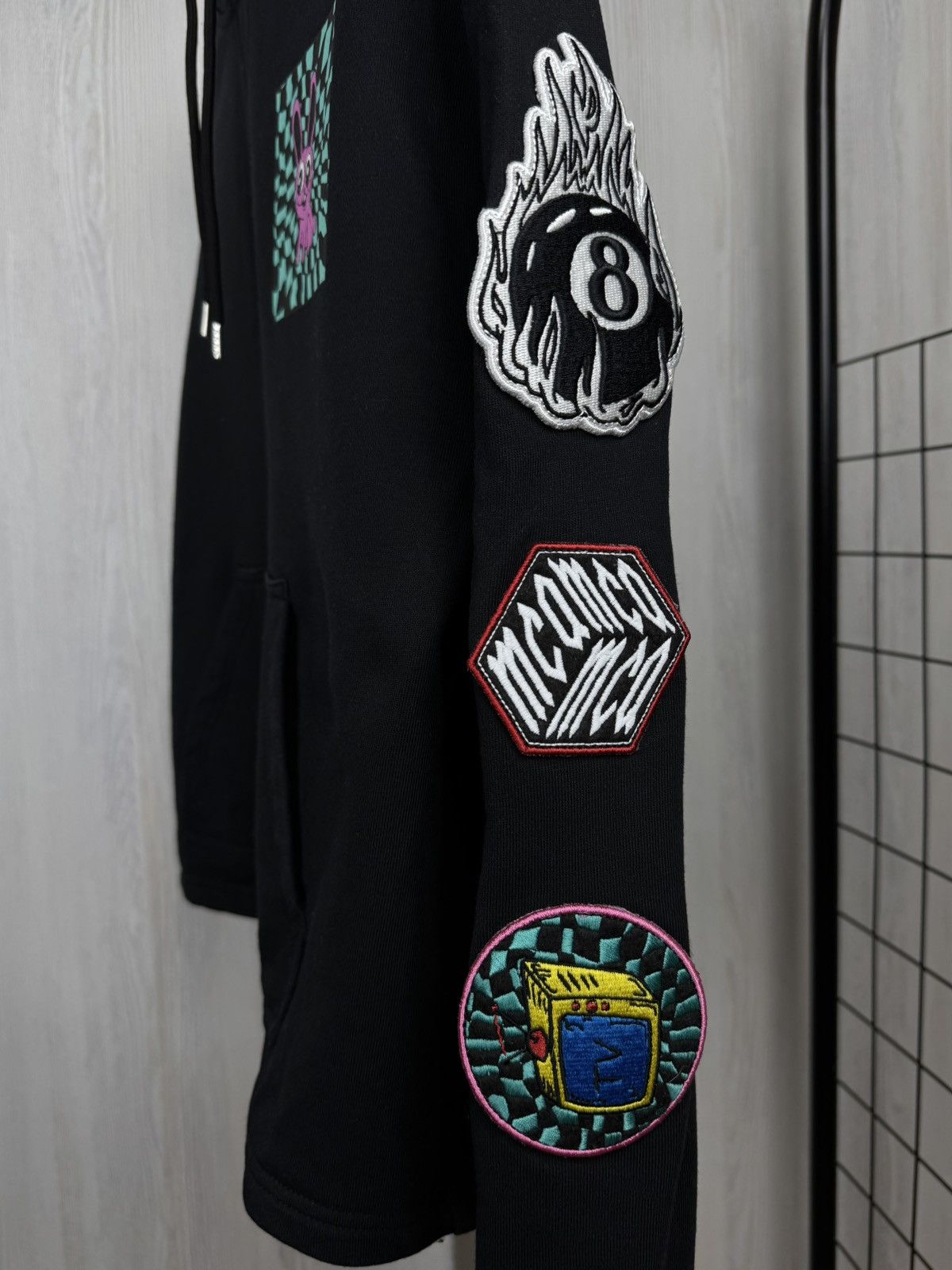 McQ Alexander McQueen McQ Alexander McQueen Black Acid Bunny French Terry Hoodie Size XXS / US 00 / IT 34 - 3 Thumbnail