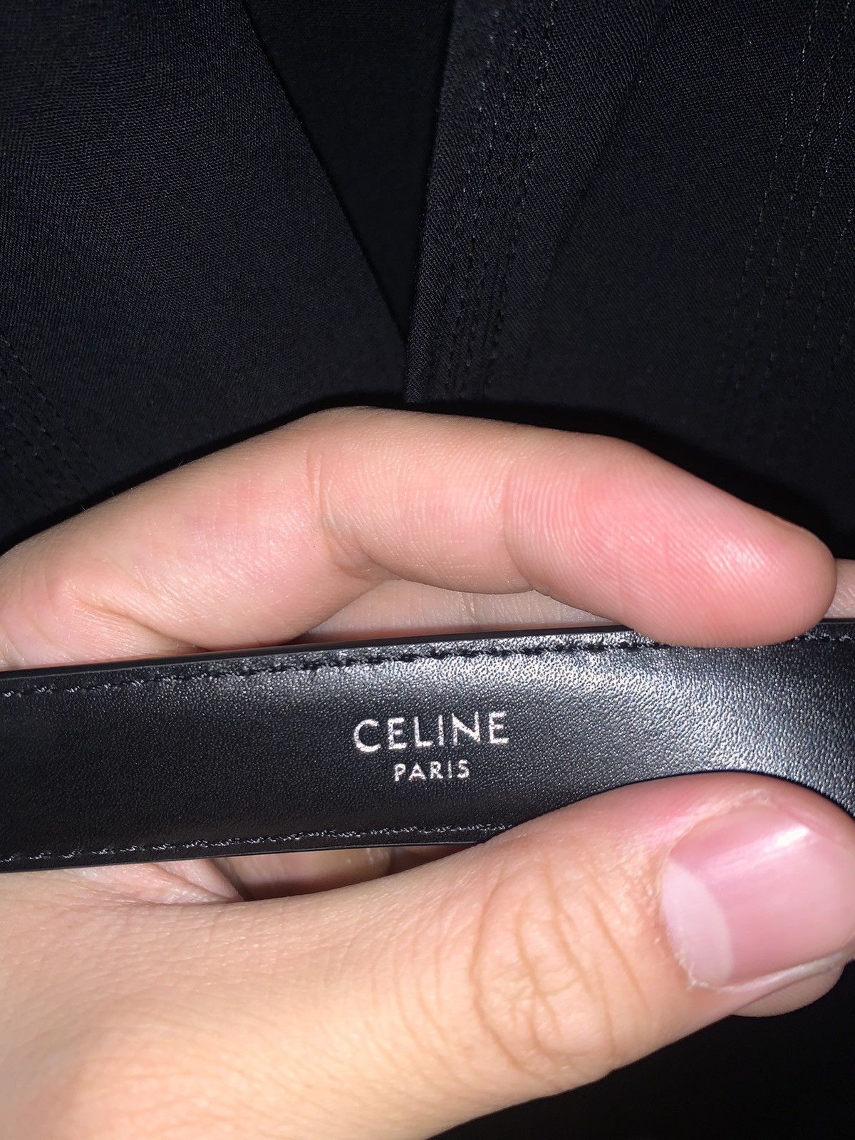 Celine Celine 2025SS Bc-13 Lizard Embossed Calfskin belt Size 34 - 4 Thumbnail