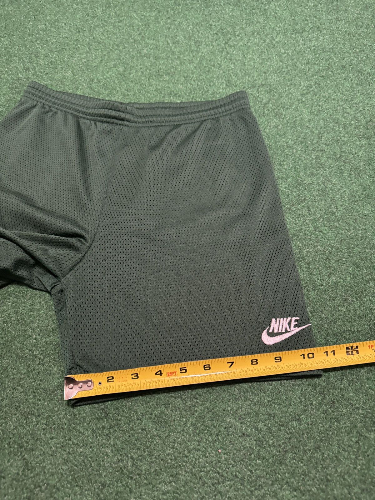 Nike Vintage Nike 90s Green Mesh Small 6” Drawstring Shorts Size US 29 - 7 Thumbnail