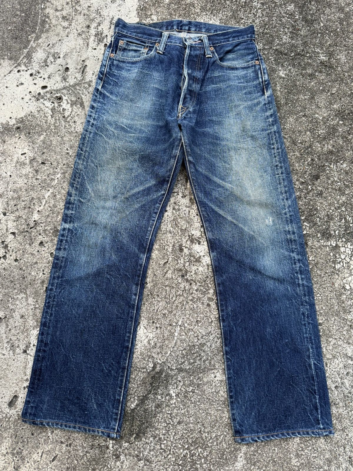 Denime Denime Made In Japan Redline Selvedge Clawmark Denim Jeans Size US 27 - 1 Thumbnail