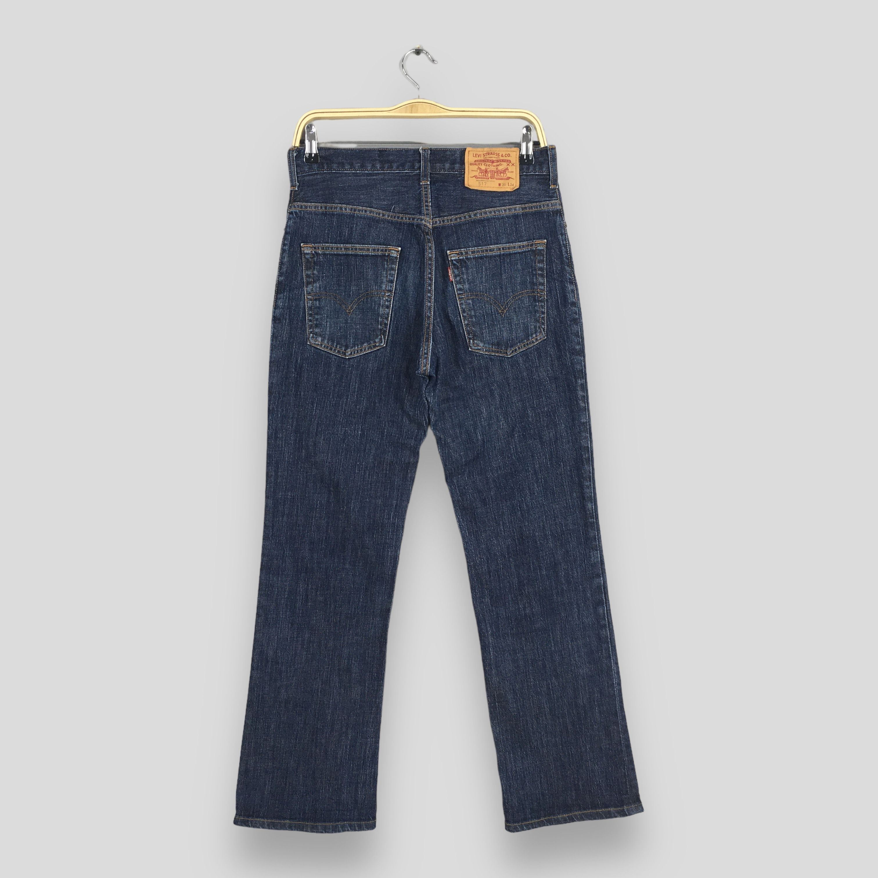 Levi's Size 28x28.5 Vintage Levi's 517 Bootcut Flare Jeans S794 Size US 28 / EU 44 - 8 Thumbnail