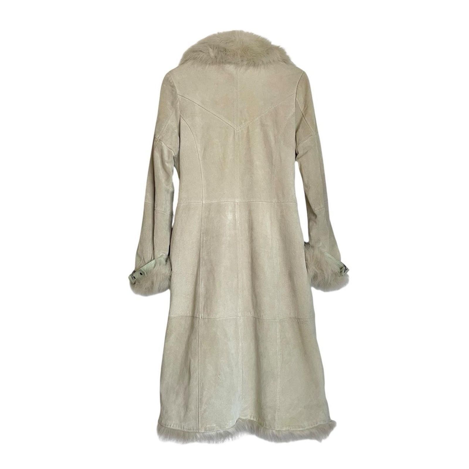 XOXO VTG XOXO Y2K Penny Lane coat genuine leather faux fur trim Size L / US 10 / IT 46 - 2 Thumbnail