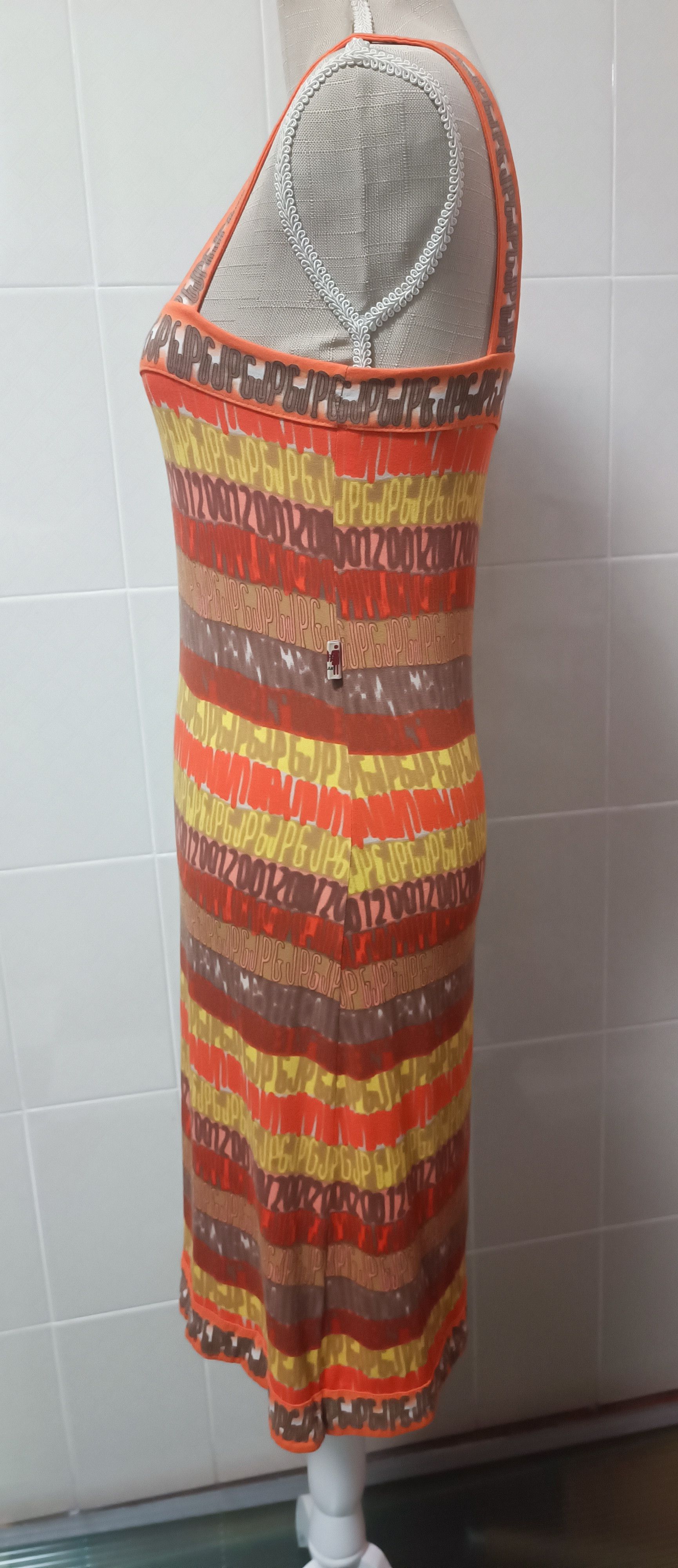 Jean Paul Gaultier SS2001_ Logo JPG Tank midi dress Size S / US 4 / IT 40 - 9 Thumbnail