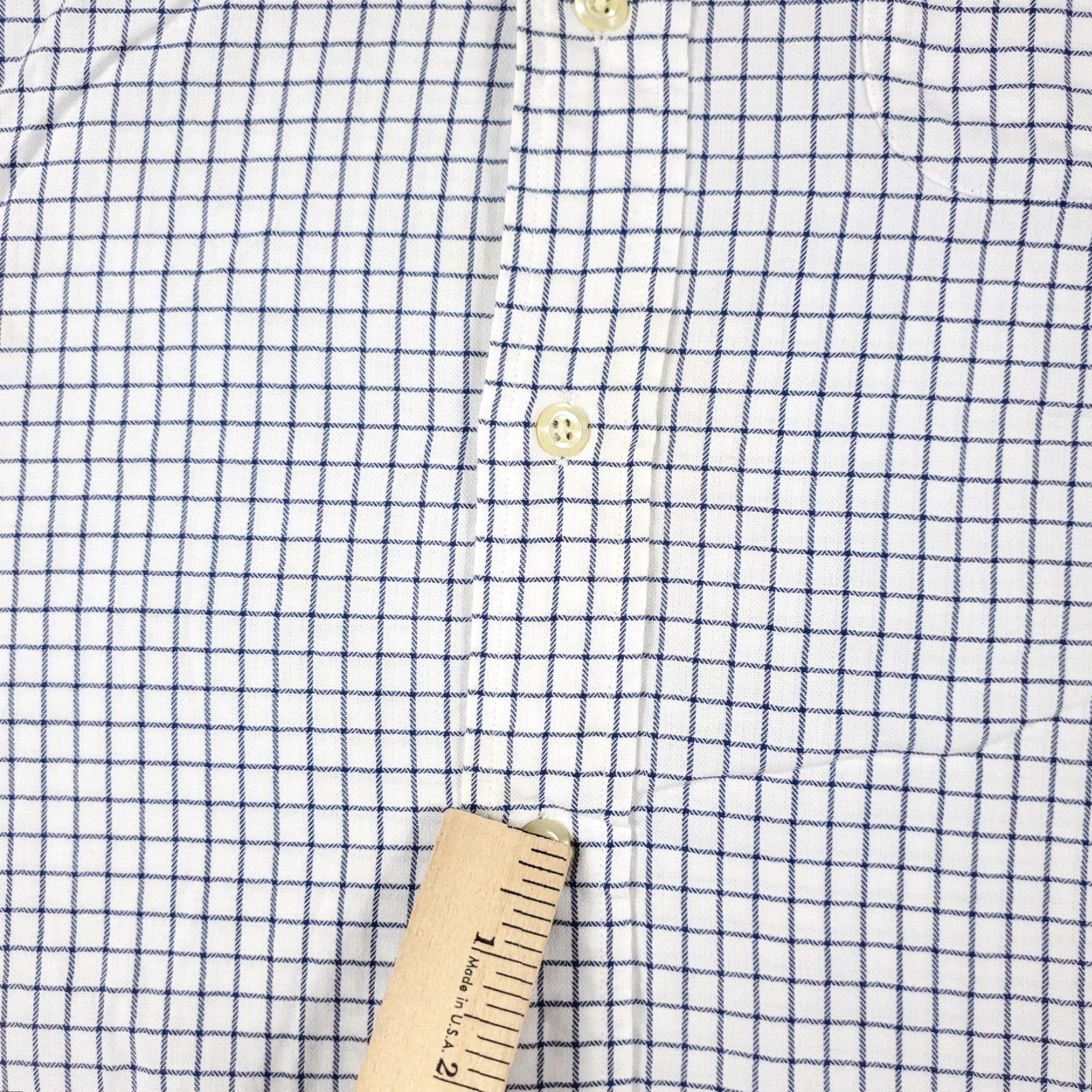 Tommy Hilfiger VINTAGE Tommy Hilfiger Shirt Mens Small White Blue Check Button Up Long Sleeve STAINED Size US S / EU 44-46 / 1 - 3 Thumbnail