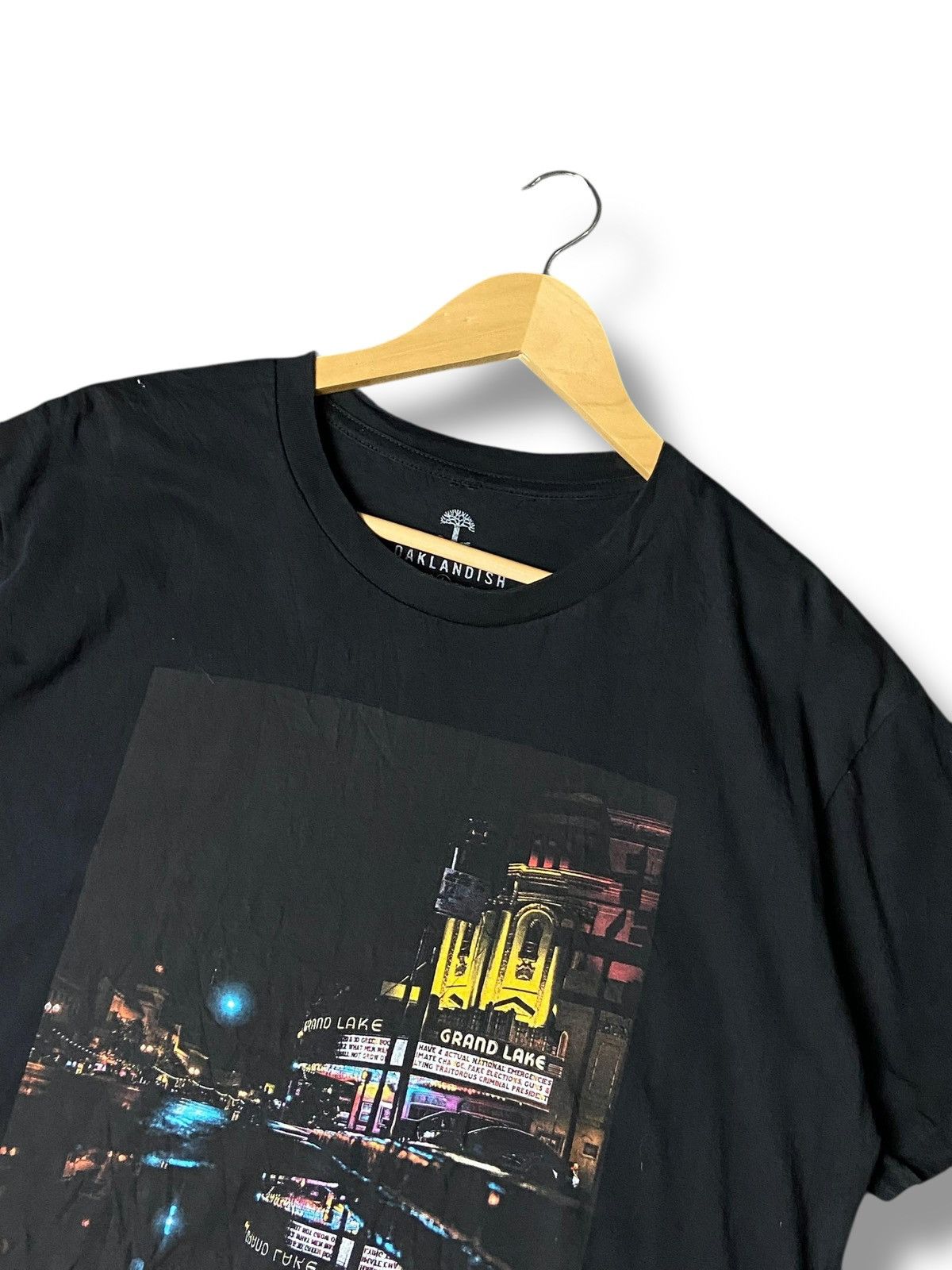 Japanese Brand OAKLANDISH City Night Printed Tees (144) Size US L / EU 52-54 / 3 - 3 Thumbnail