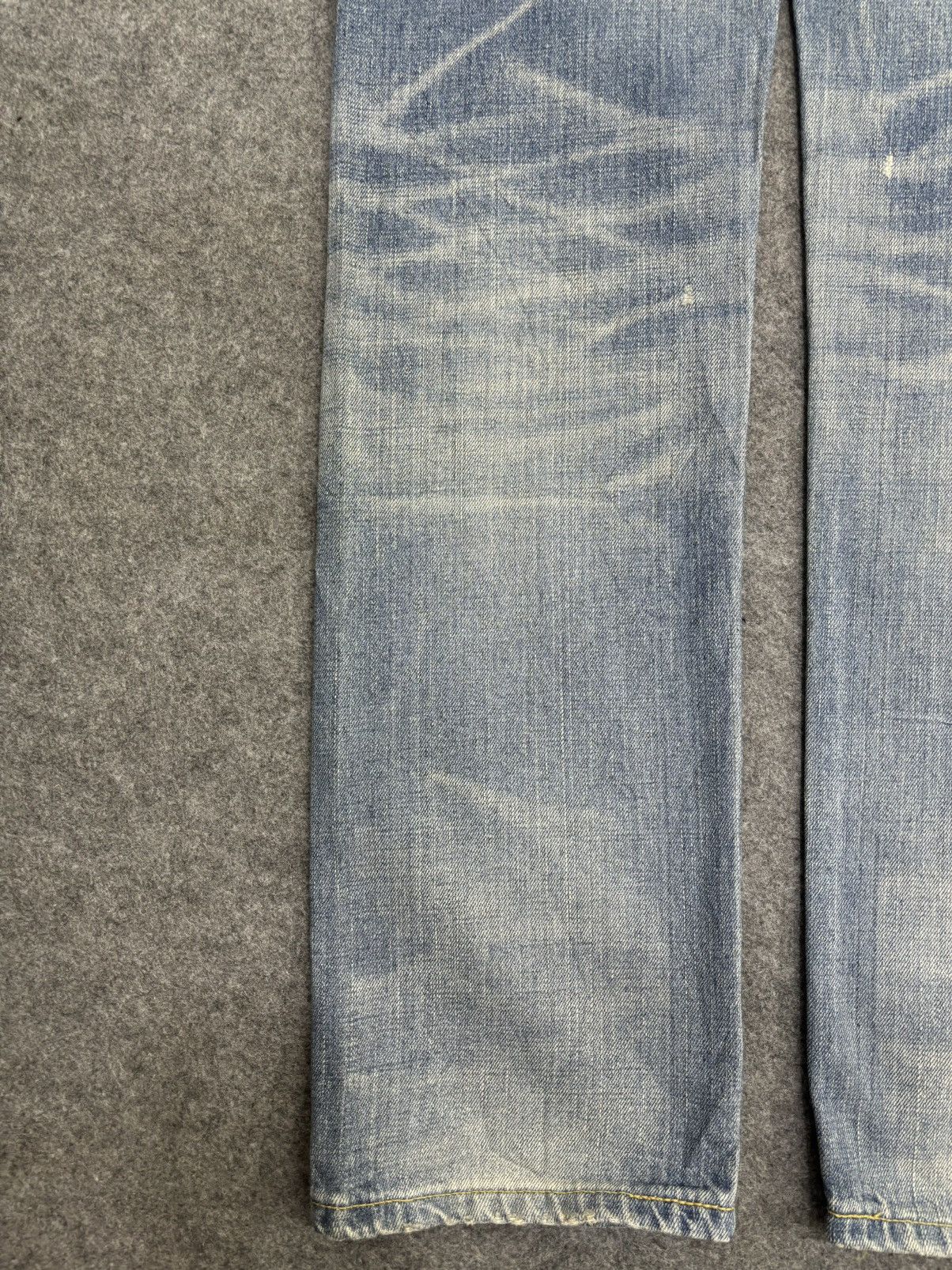 Edwin 💥Insane 90s Style💥Edwin 504ZX Slevedge Distressed Denim F538 Size US 31 - 17 Thumbnail