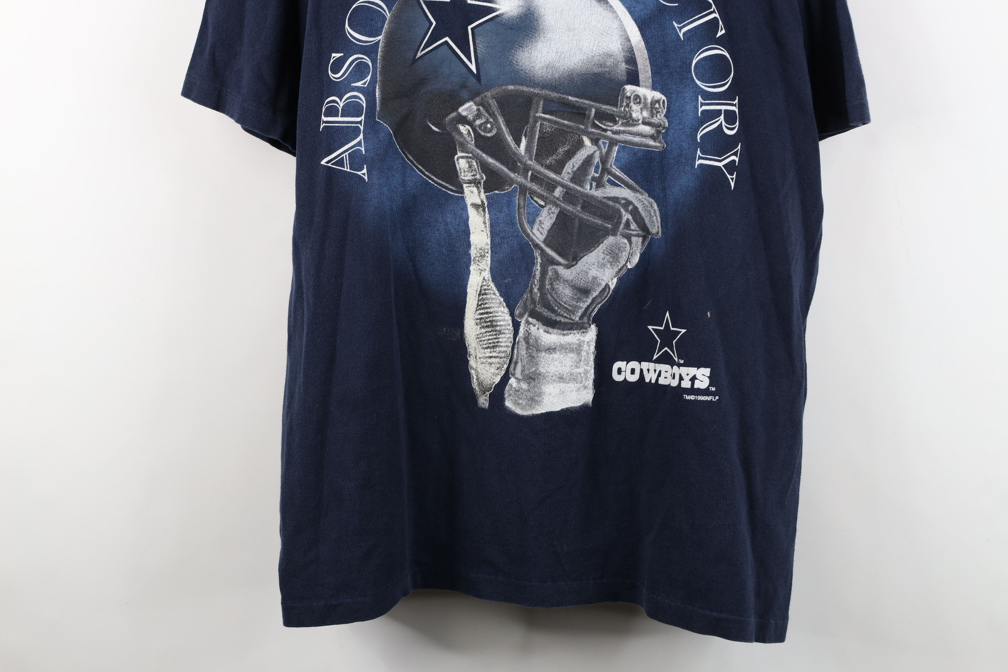 Vintage Vintage 90s Dallas Cowboys Football Helmet T-Shirt Blue USA Size US XL / EU 56 / 4 - 3 Thumbnail