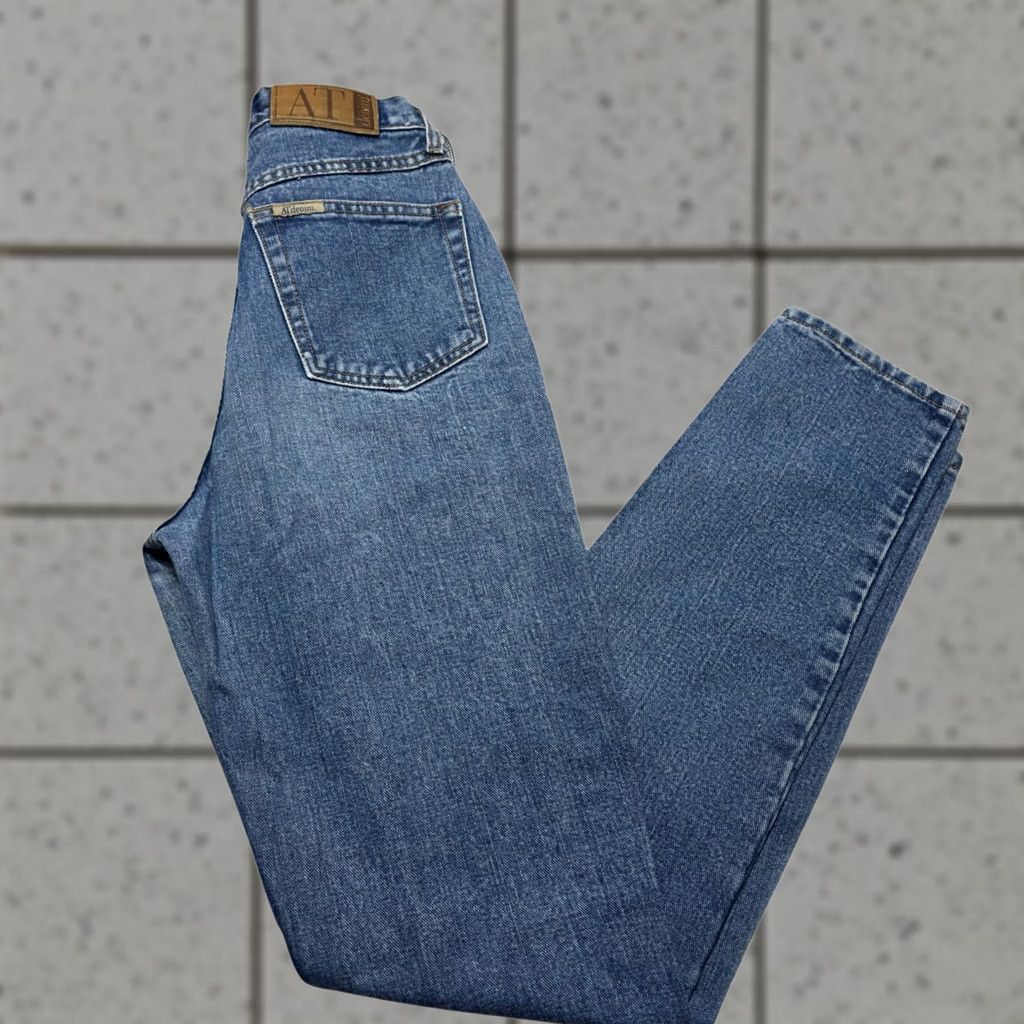 Ann Taylor VINTAGE Ann Taylor AT Denim Jeans Pants Womens 6L Blue 90s Straight Pockets 32in Rise High Size 28" / US 6 / IT 42 - 1 Thumbnail