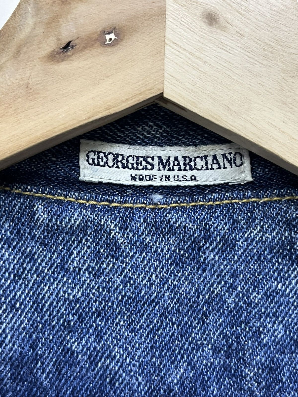 Guess Vtg 80s Guess Georges Marciano Denim Jacket Made in USA Sz S Size S / US 4 / IT 40 - 7 Thumbnail