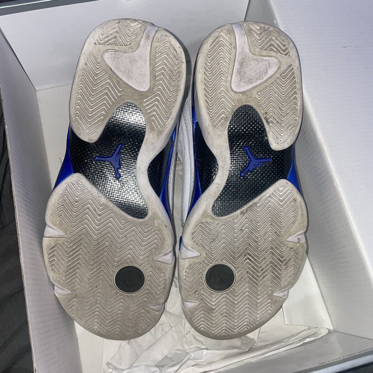 Jordan Brand Air Jordan 14 retro Hyper Royals Size US 9 / EU 42 - 7 Thumbnail