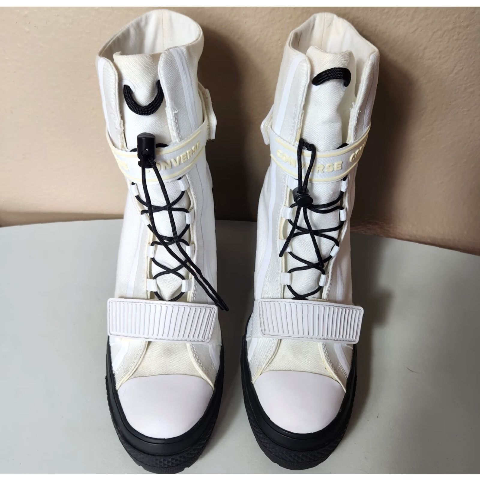 Converse VINTAGE Converse Chuck Taylor All Star White GR 82 Platform Boot High Top Women's 9.5 Size US 10 / IT 40 - 3 Thumbnail