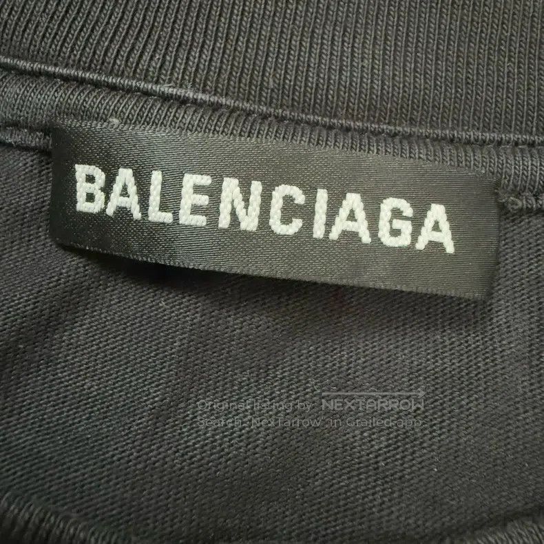 Balenciaga Balenciaga Black Round Neck Short Sleeve Size US L / EU 52-54 / 3 - 2 Thumbnail