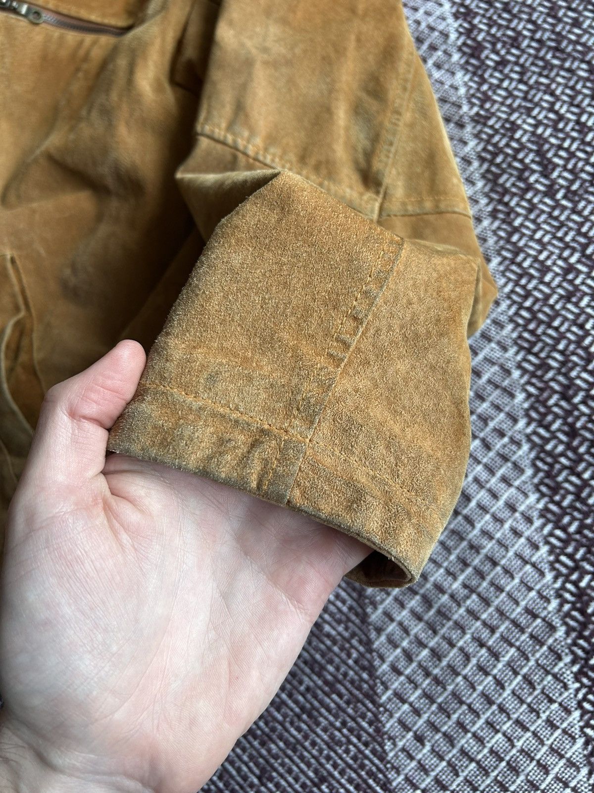 Vintage Vintage Hudson Real Leather Jacket Sun Faded Washed Size L Size US L / EU 52-54 / 3 - 12 Thumbnail