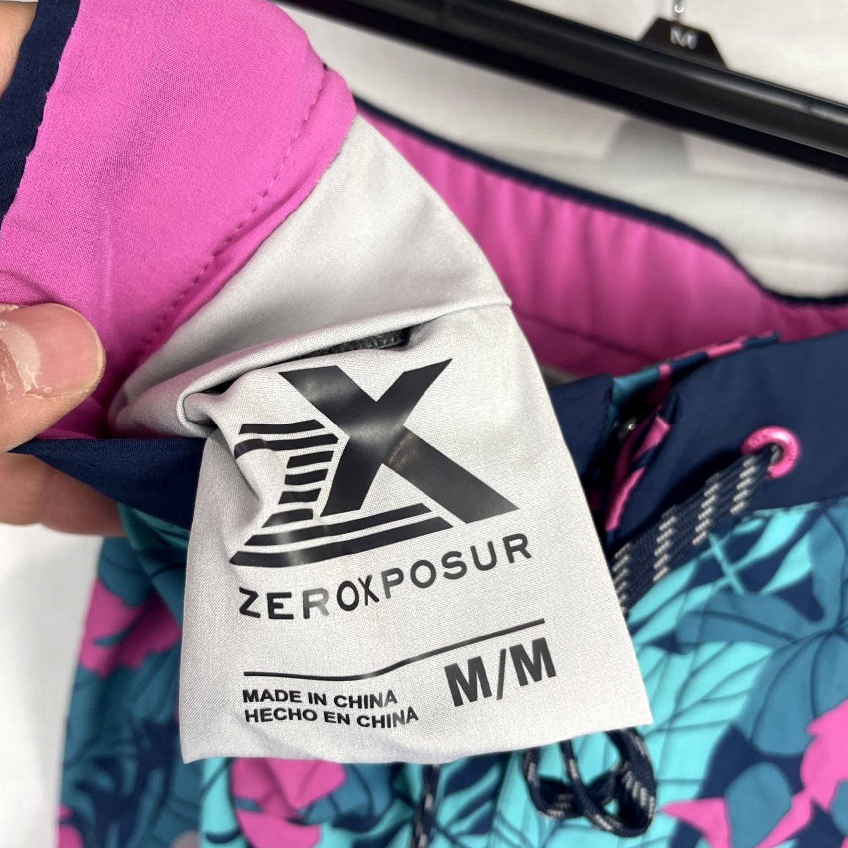 ZeroXposur Zeroxposur Shorts Mens M Blue Pink Brice Swim Trunks Board Shorts Tropical Floral Pattern Size US 31 - 7 Thumbnail