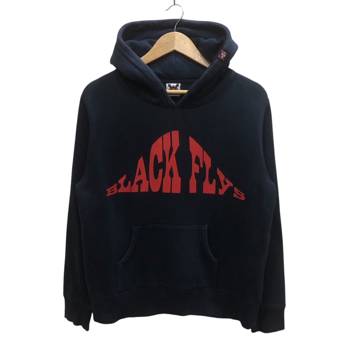 Japanese Brand Heavy Black Fly Sweatshirt Hodie Size US S / EU 44-46 / 1 - 1 Thumbnail