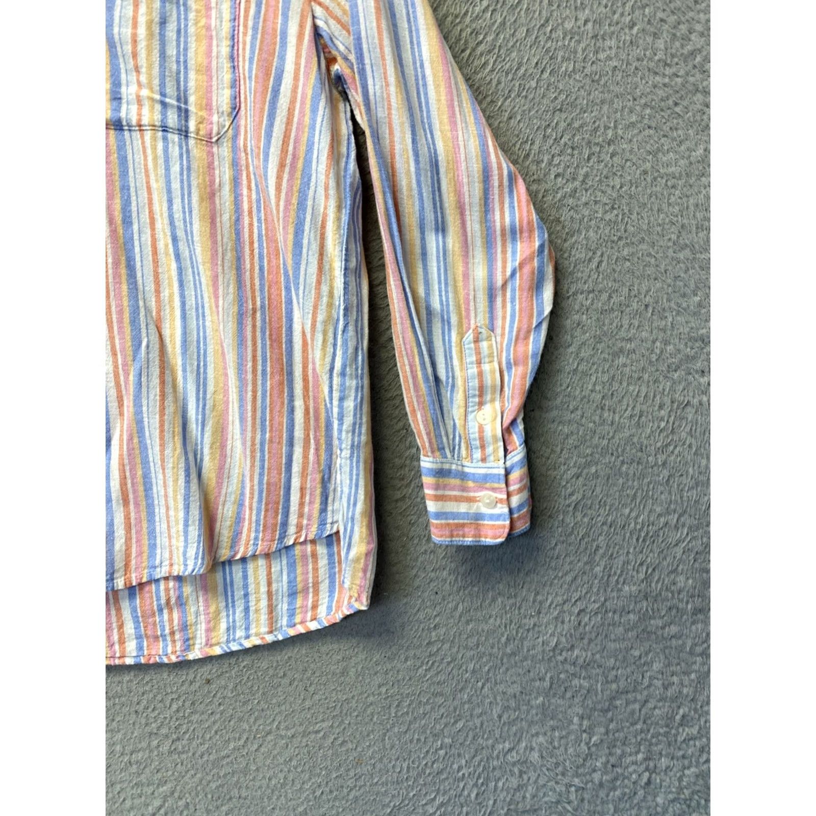Old Navy Old Navy Button Shirt Women’s M Pink Linen Boyfriend Long Sleeve /0822 Size M / US 6-8 / IT 42-44 - 3 Thumbnail