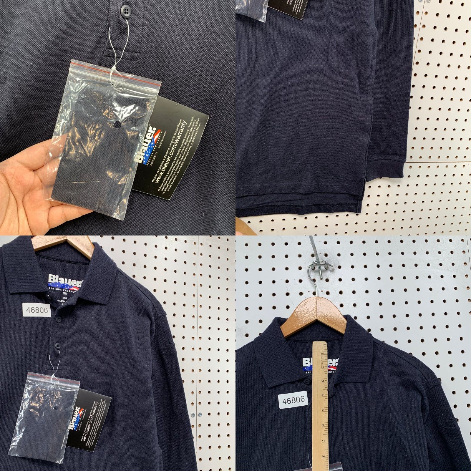 Vintage Blauer Polo Shirt Mens Small Navy Blue Long Sleeve Workwear Collared Shirt Mens Small Navy Blue Long Sleeve Polo Blauer Workwear Polo Shirt Size US S / EU 44-46 / 1 - 8 Thumbnail