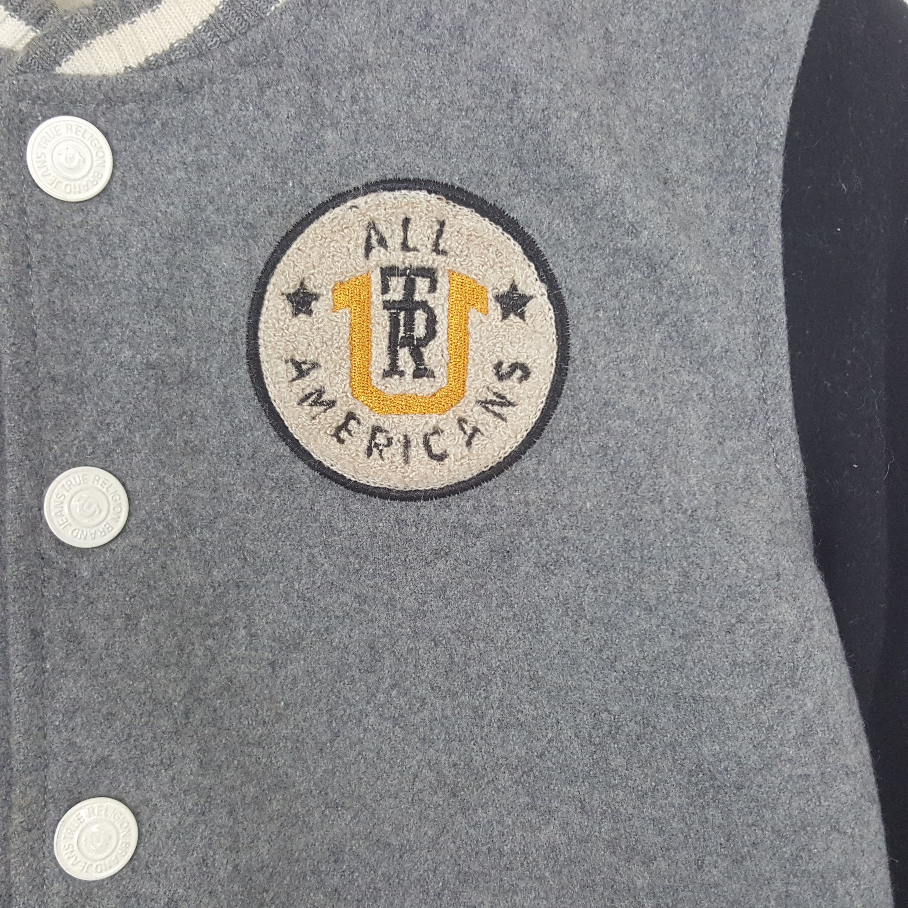 True Religion Vintage True Religion Patch Varsity Jacket Size XS / US 0-2 / IT 36-38 - 4 Thumbnail