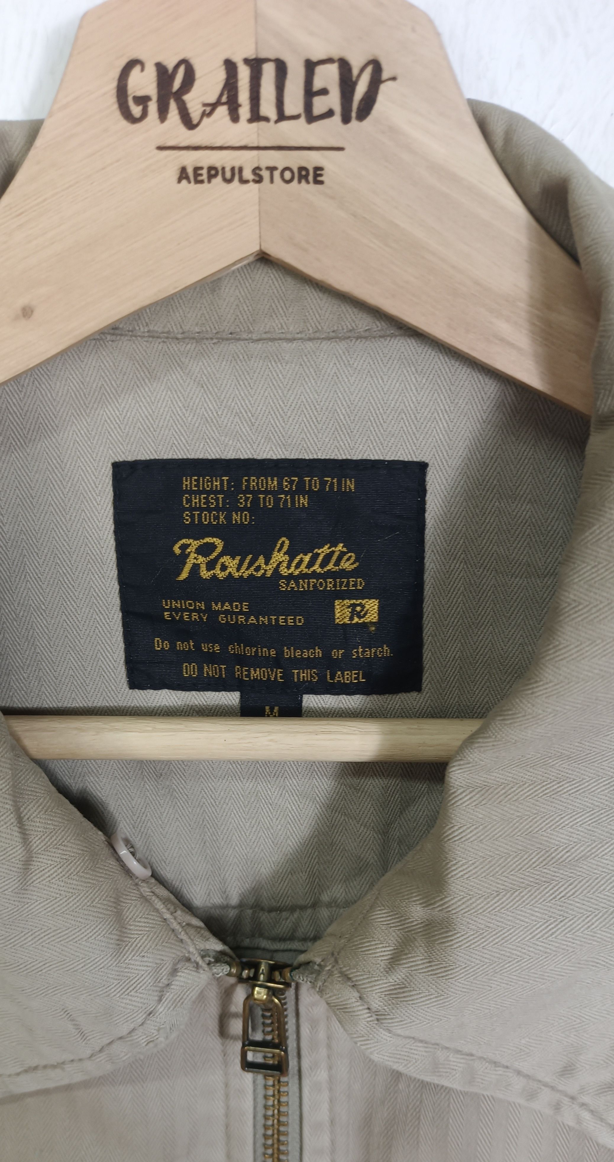 Japanese Brand Roushatter Sanforized "R" Union Made Jacket Size US M / EU 48-50 / 2 - 13 Thumbnail