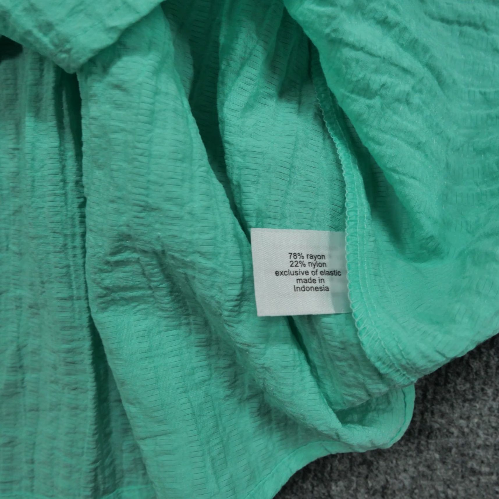 Vintage Lane Bryant Top Womens 18 Green Shirt Cold Shoulder Smock Waist Blouse Sleeveless Collared Button Non-Iron Casual Size XXL / US 16-18 / IT 52-54 - 6 Thumbnail
