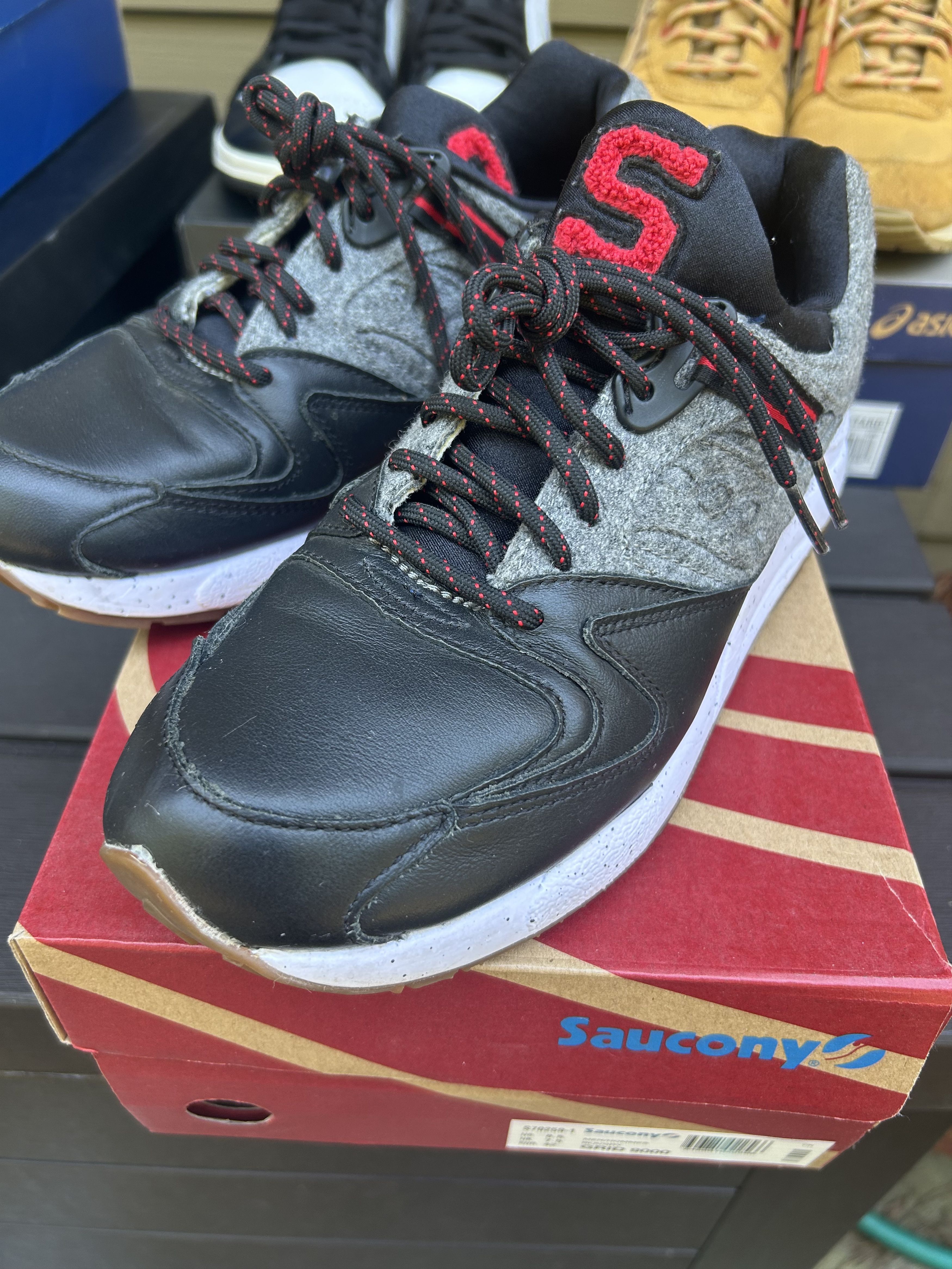 Saucony 2016 SAUCONY GRID 9000 S LETTERMAN WOOL FELT BLACK GREY Size US 8.5 / EU 41-42 - 1 Thumbnail